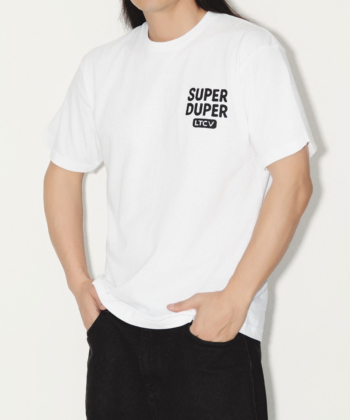 라이프타임콜렉티브(LIFETIMECOLLECTIVE) 슈퍼두퍼 반팔 티셔츠 화이트