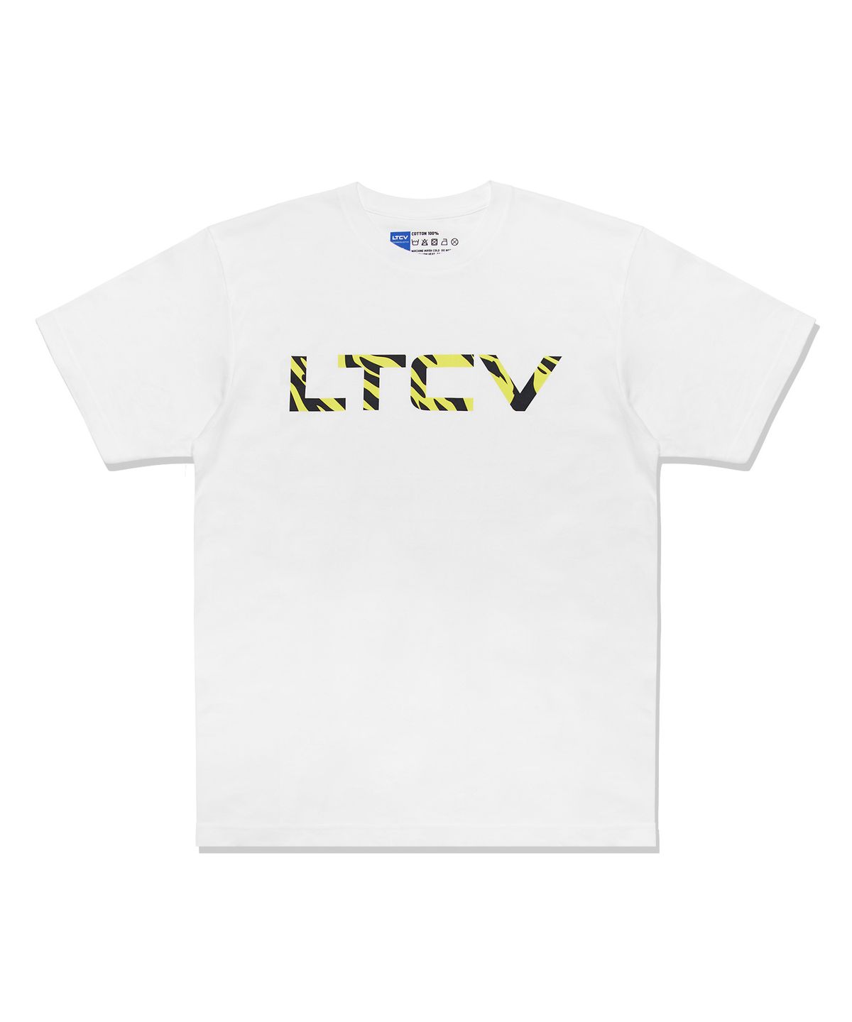 라이프타임콜렉티브(LIFETIMECOLLECTIVE) 지브라 로고 반팔 티셔츠 화이트