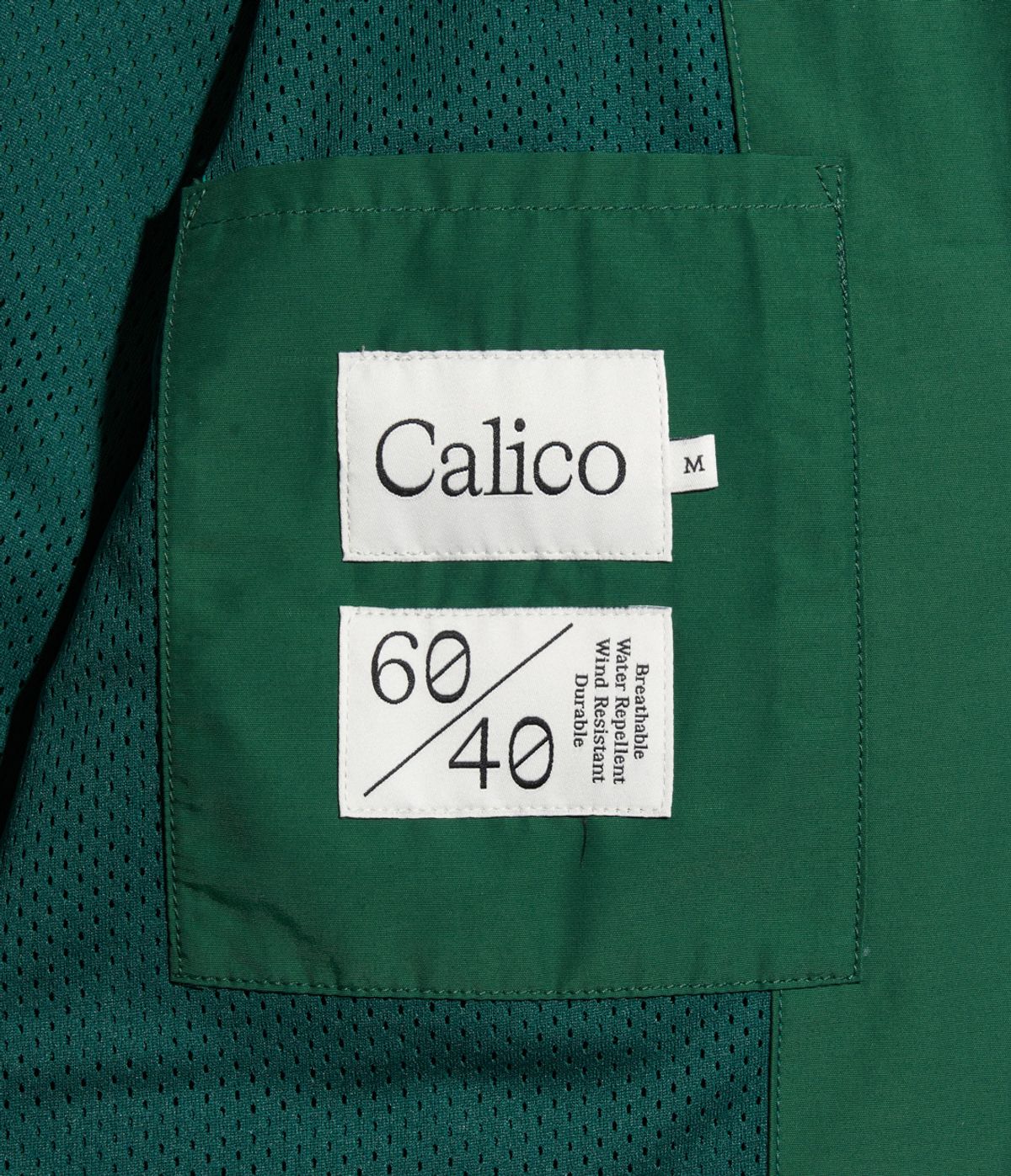 칼리코(CALICO) 60/40 라이트 파카 / Kelly Green