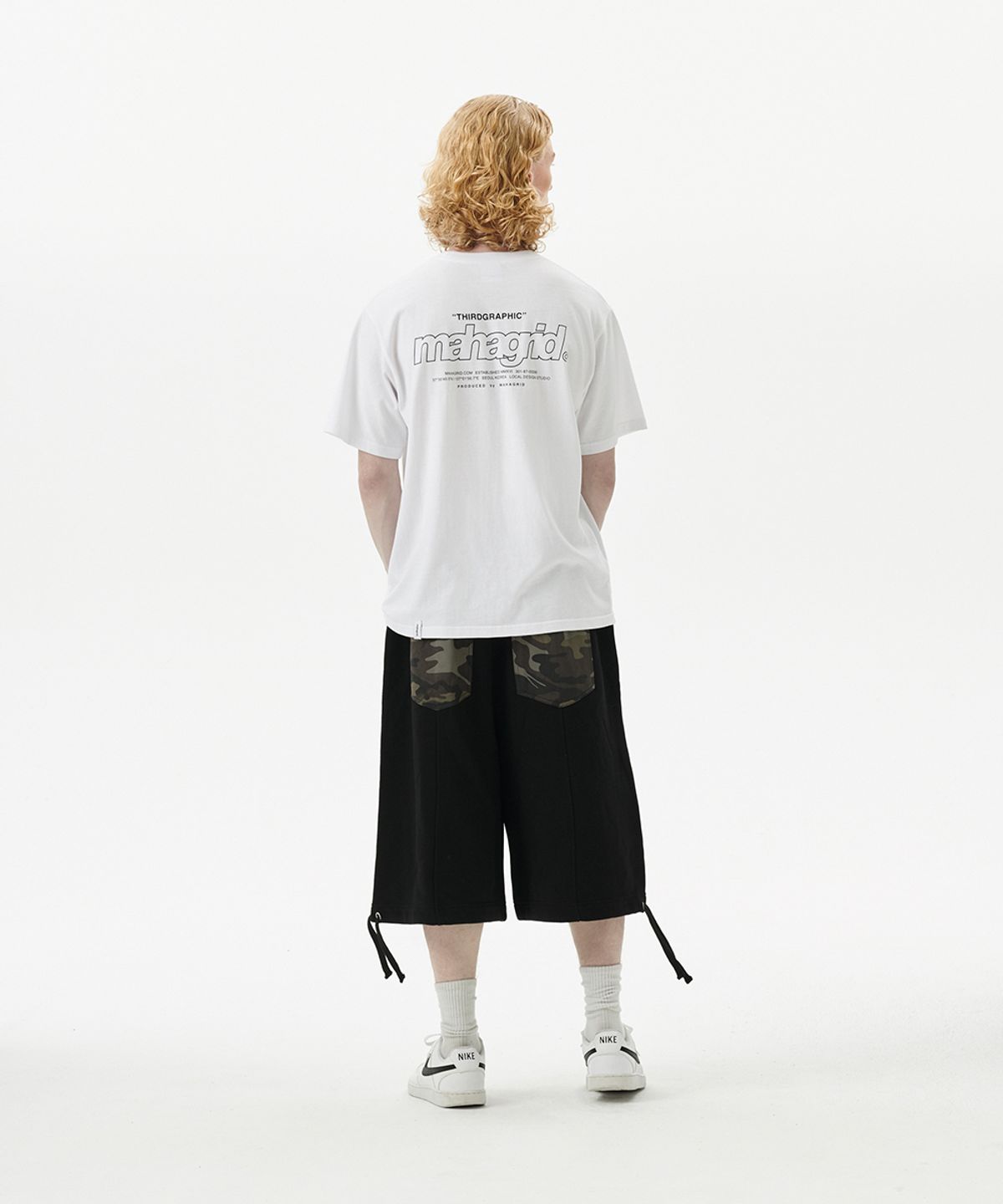 마하그리드(MAHAGRID) BERMUDA CAMO POCKET SWEATSHORT BLACK(MG2FMMPA05A)