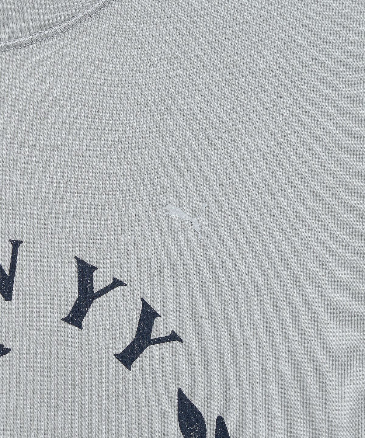 푸마(PUMA) 푸마 x OPEN YY 하프 슬리브 탑 - 그레이 / 950523-02