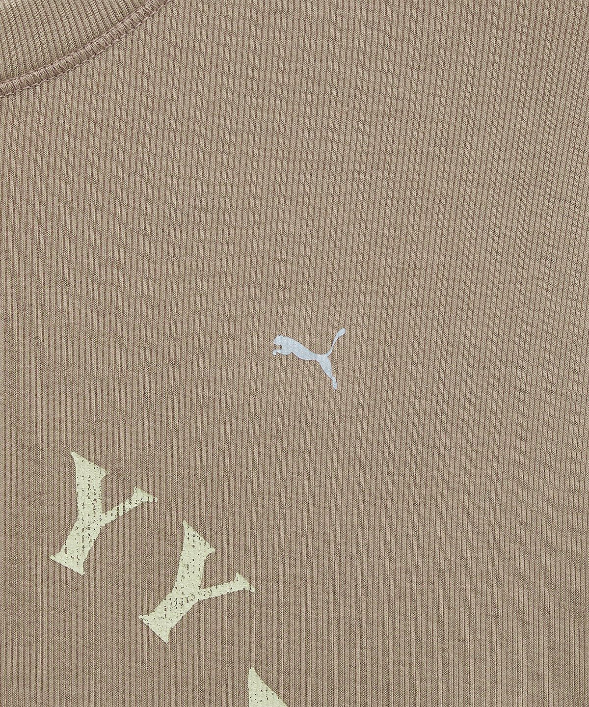 푸마(PUMA) 푸마 x OPEN YY 하프 슬리브 탑 - 데저트더스트 / 950523-04