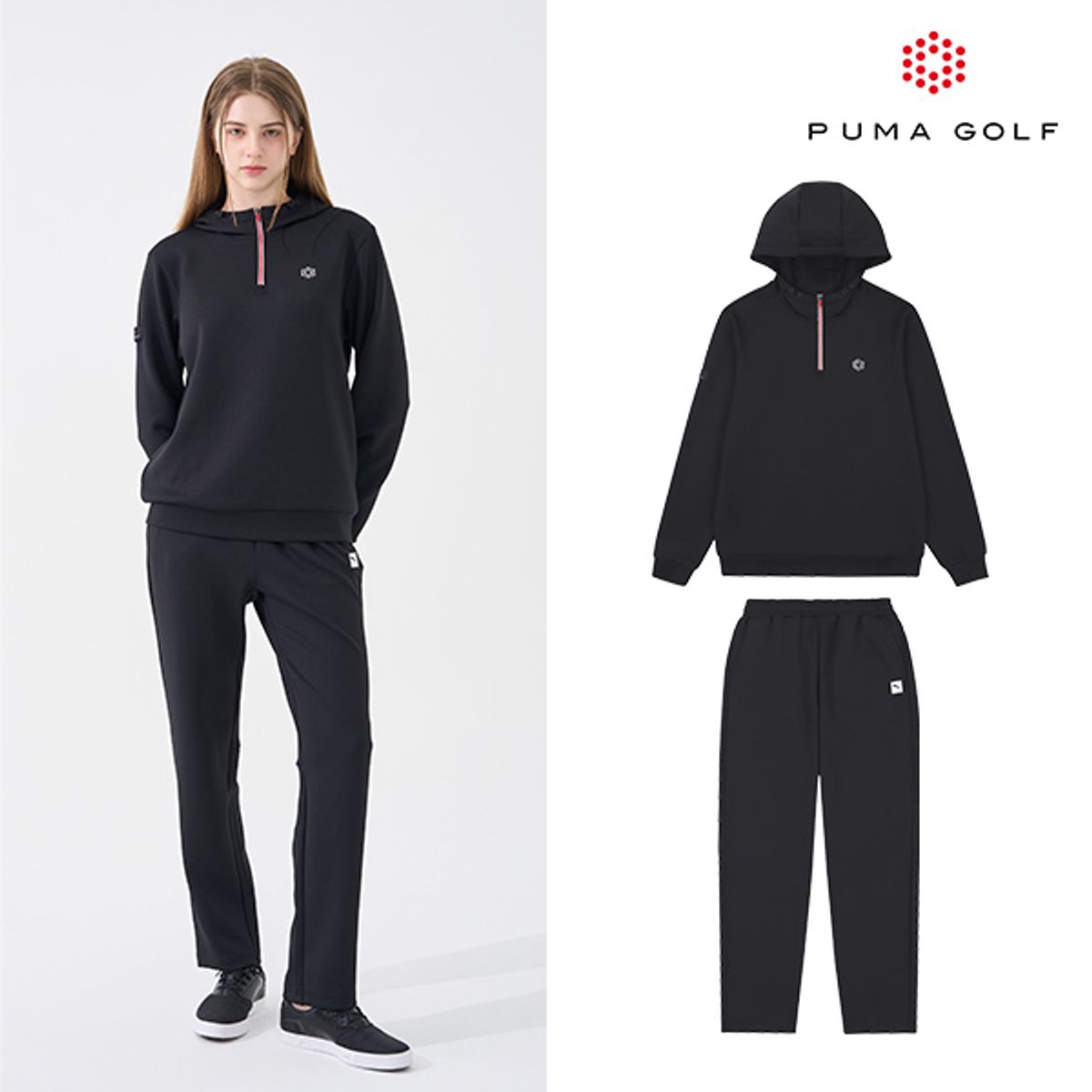 푸마 골프(PUMA GOLF) 우븐 트레이닝셋업 여성 2color