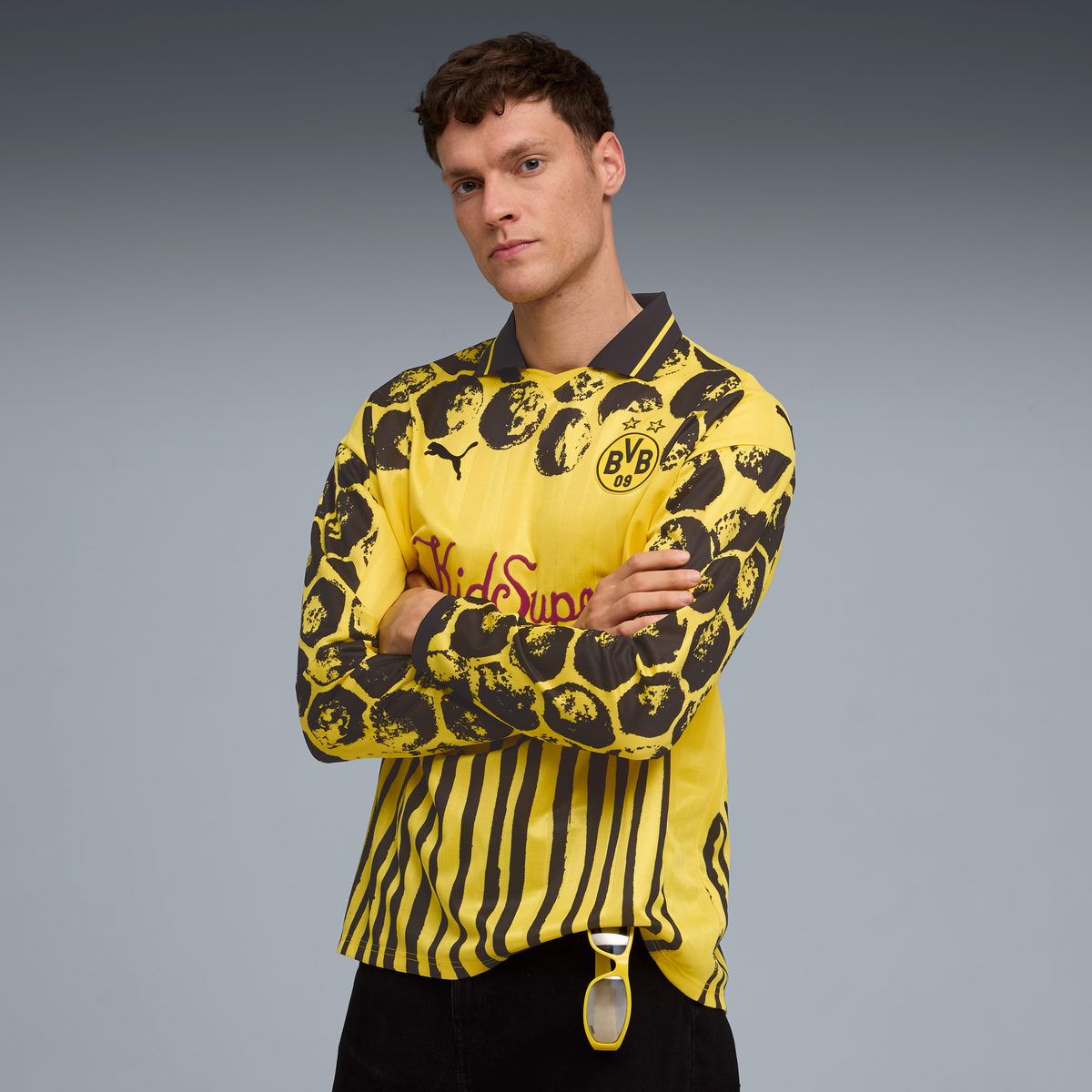 푸마(PUMA) 키드슈퍼 BVB LS 레트로 셔츠 KidSuper BVB LS Retro Shirt (78275302)