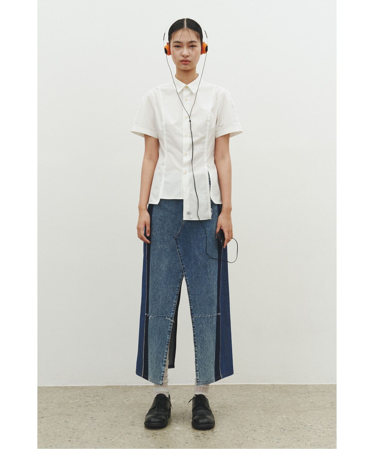 래코드(RECODE) Wide Denim Skirt_RQKAA25518BUX