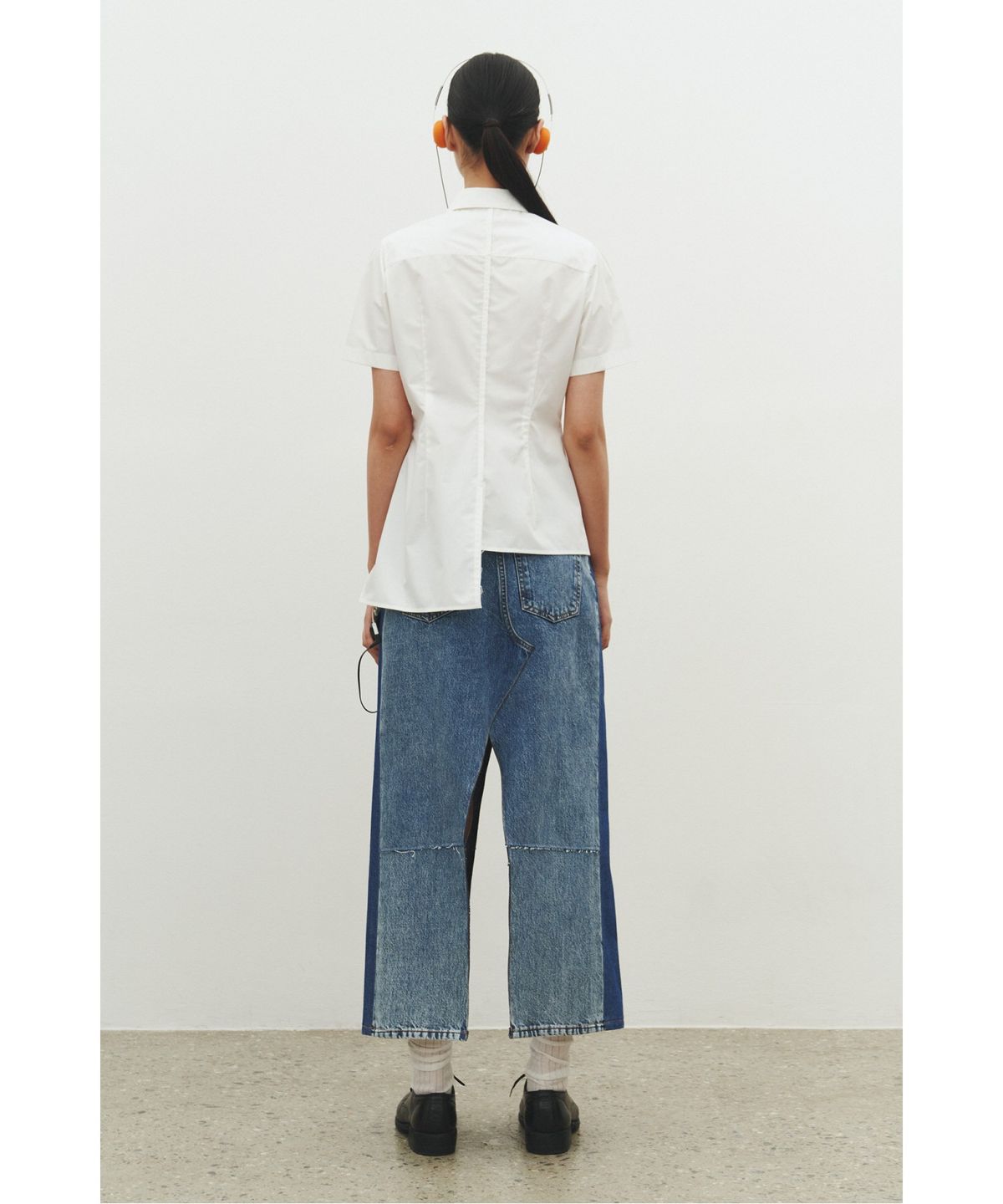 래코드(RECODE) Wide Denim Skirt_RQKAA25518BUX