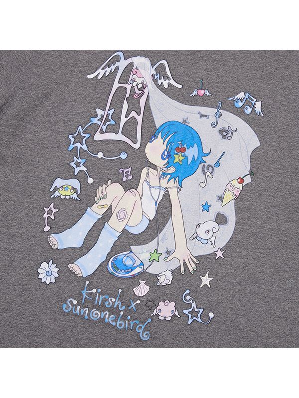 KIRSH X SUNONEBIRD MAIN GRAPHIC BIG OVER SIZE T-SHIRT★ MUSINSA | KIRSH Kirsh x Sun One Bird Main Graphic Big