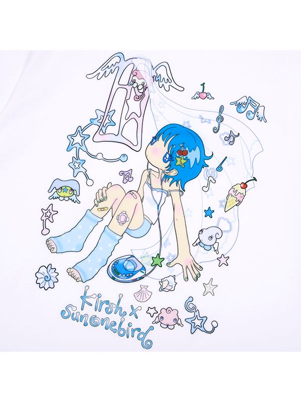 ◆KIRSH◆ Kirsh X Sun One Bird Big Oversized Graphic T-Shirt MUSINSA | KIRSH Kirsh x Sun One Bird Main Graphic Big