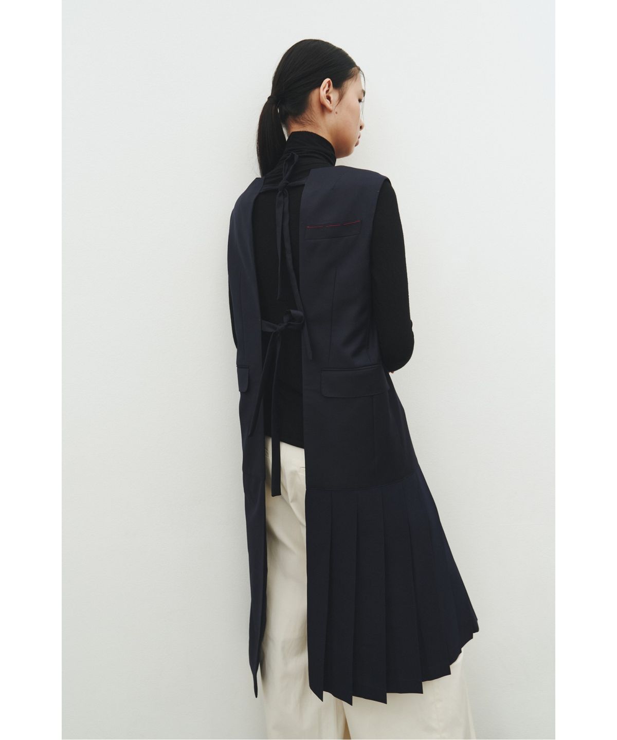 래코드(RECODE) V-neck Back Open Dress_RQDAS25568NYX
