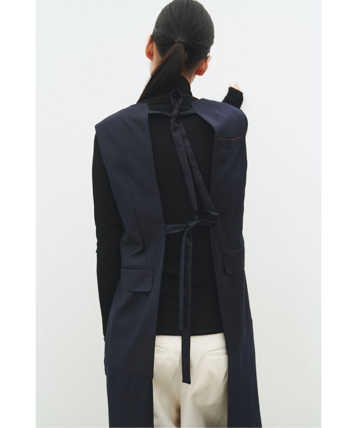 래코드(RECODE) V-neck Back Open Dress_RQDAS25568NYX