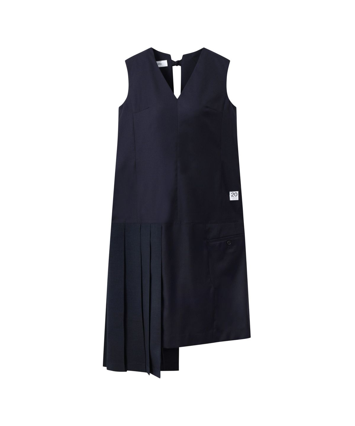 래코드(RECODE) V-neck Back Open Dress_RQDAS25568NYX