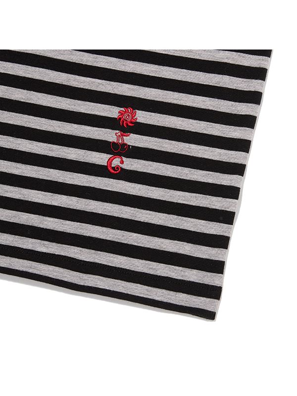 ★KIRSH★ Kirsh X Sunwon Bird Stripe Loose Fit T-Shirt Black MUSINSA | KIRSH Kirsh x Sunwon Bird Stripe Loose Fit T-Shirt