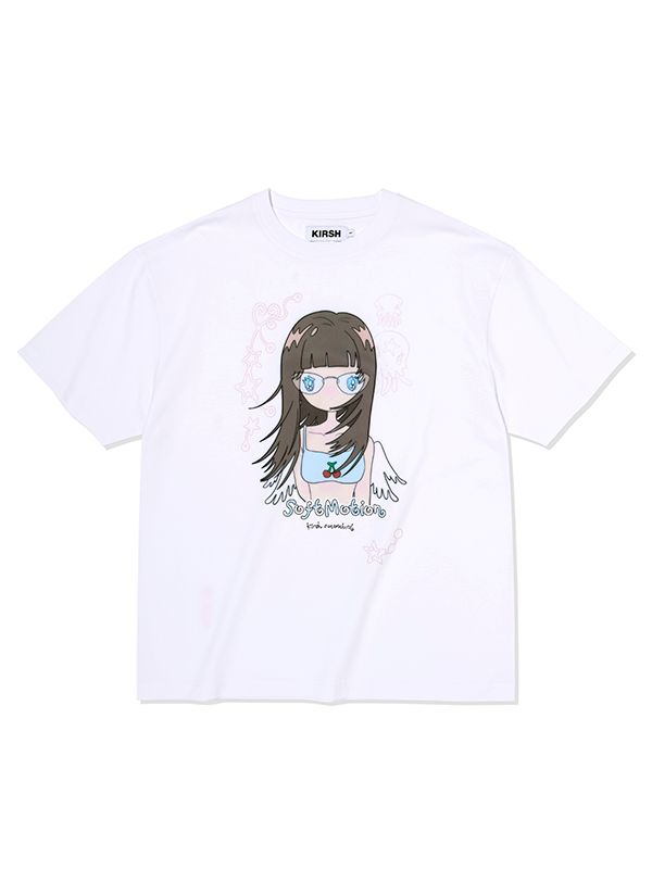 ★KIRSH★ Kirsh X Sunwon Bird Angel Girl Loose Fit T-Shirt W MUSINSA | KIRSH Kirsh x Sunwon Bird Angel Girl Loose Fit T