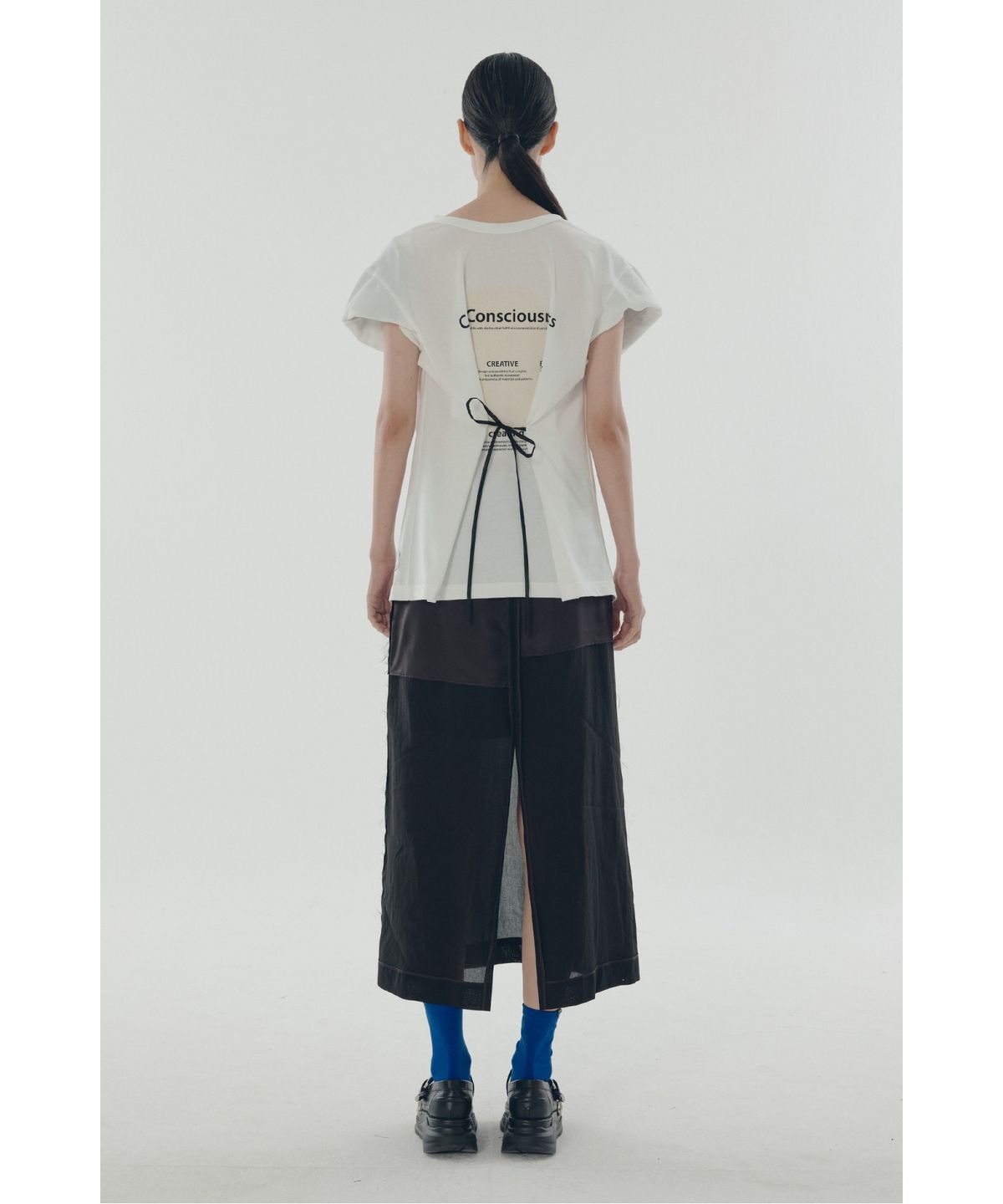 래코드(RECODE) Adjusted Backward T-shirts_RQTAM25519WHX