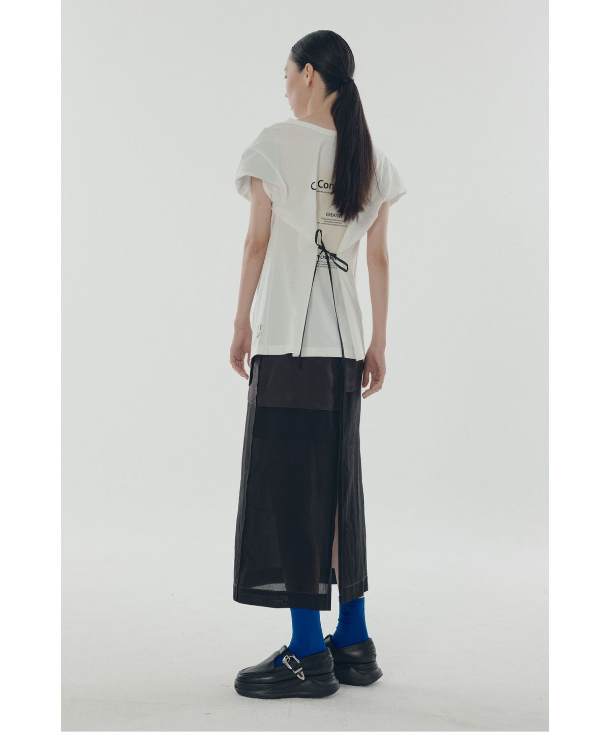 래코드(RECODE) Adjusted Backward T-shirts_RQTAM25519WHX