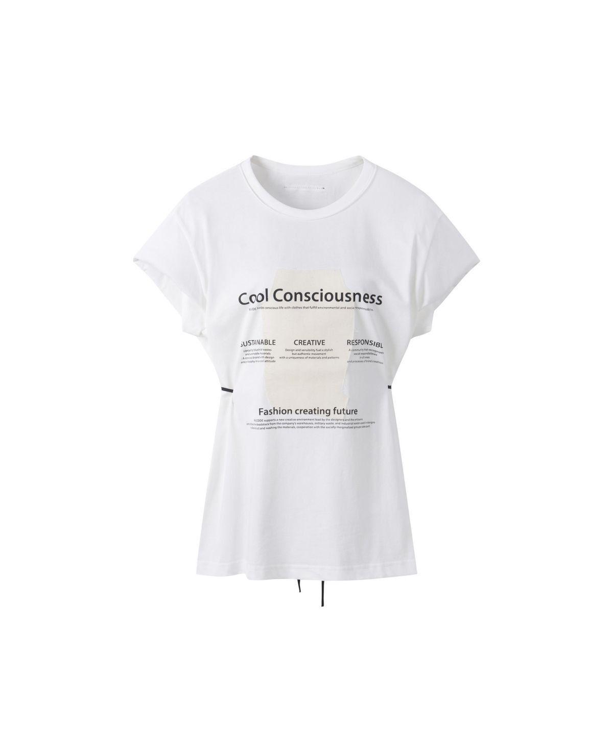 래코드(RECODE) Adjusted Backward T-shirts_RQTAM25519WHX