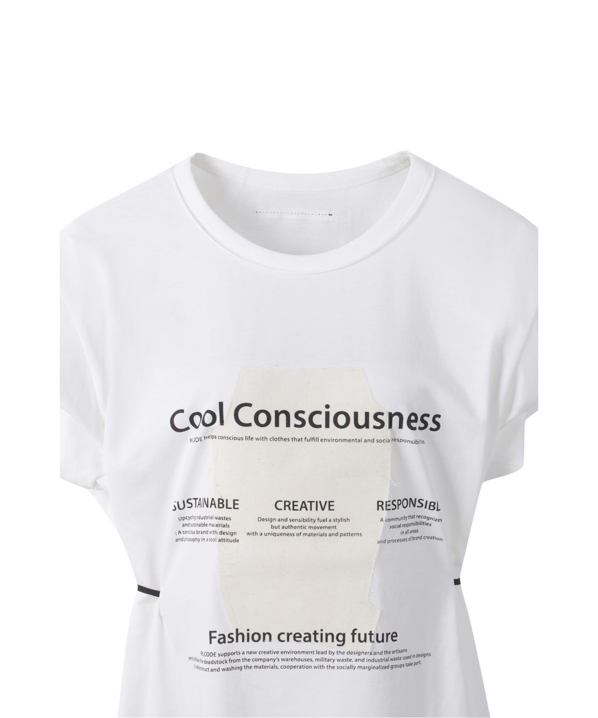 래코드(RECODE) Adjusted Backward T-shirts_RQTAM25519WHX
