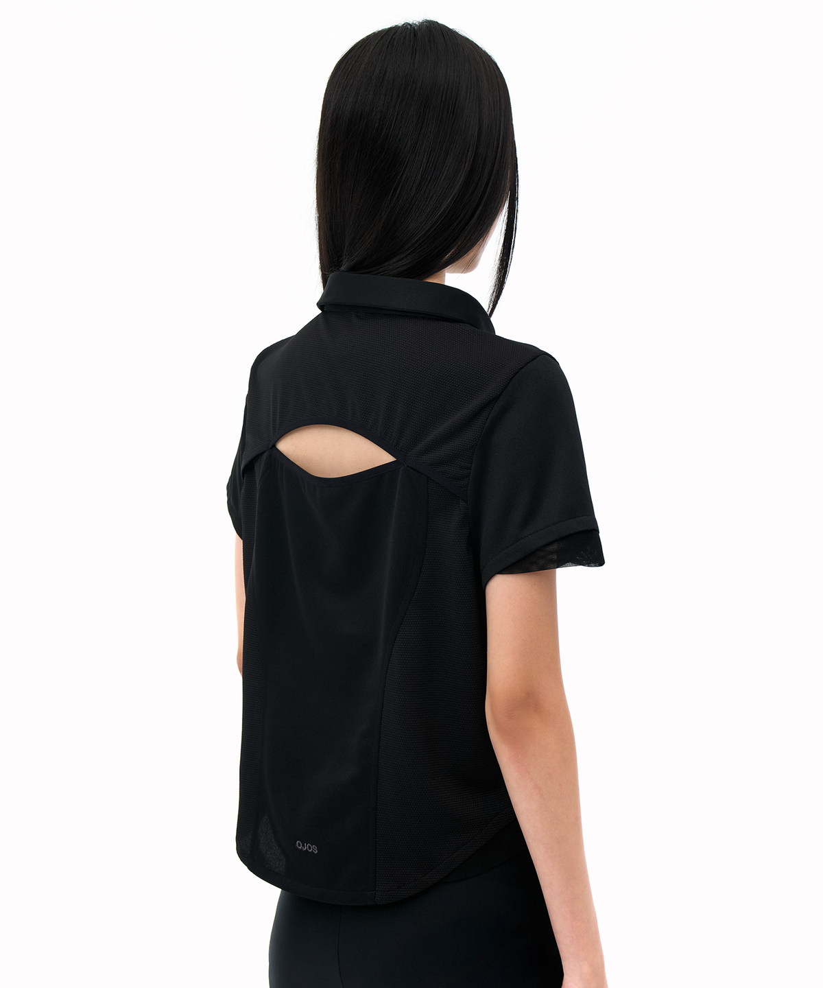 오호스(OJOS) Side Neck Collar T / Black - 사이즈 & 후기 | 무신사