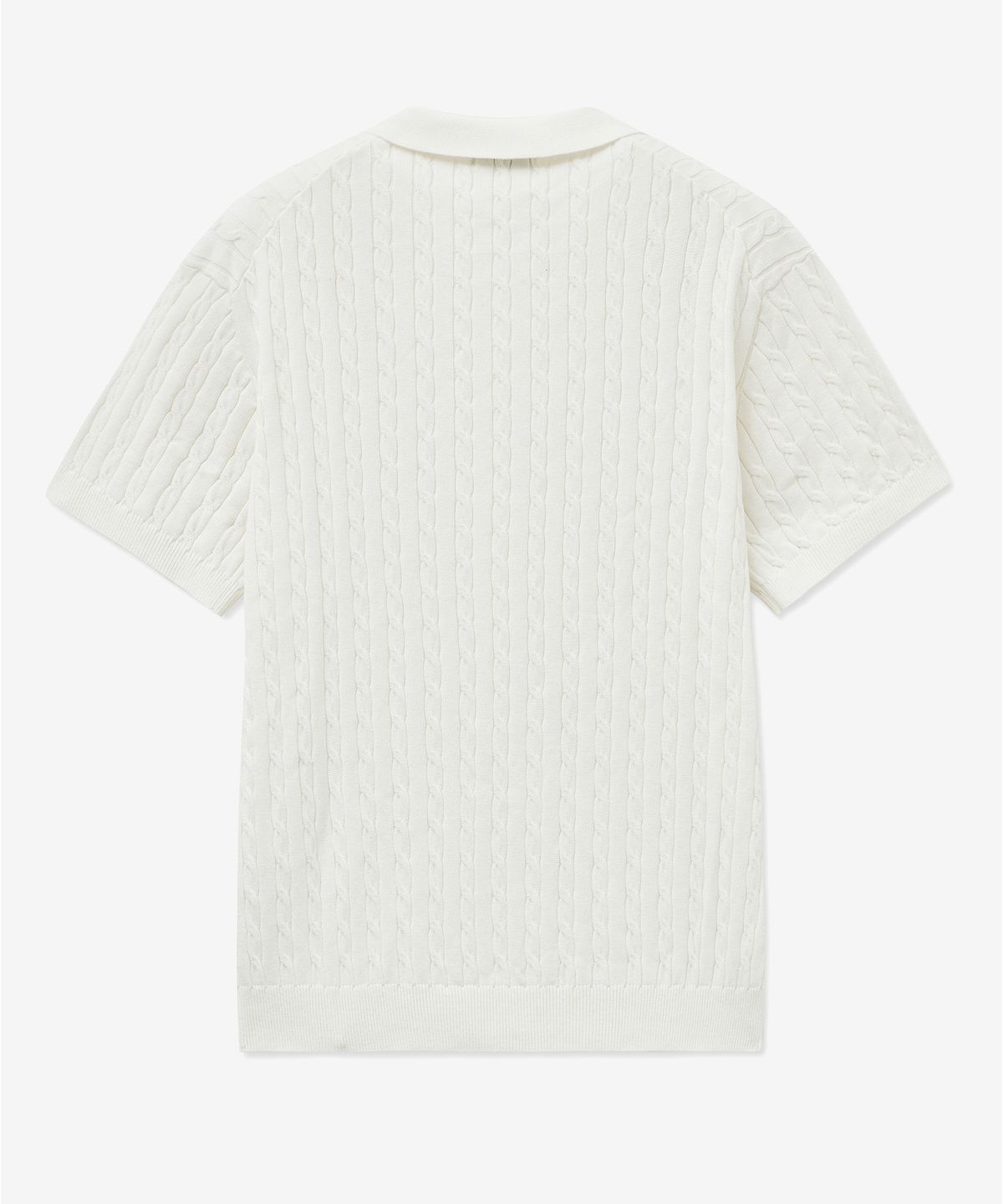 티엔지티(TNGT) Cable Polo Knit Top (Cream) TNSW5E206CR