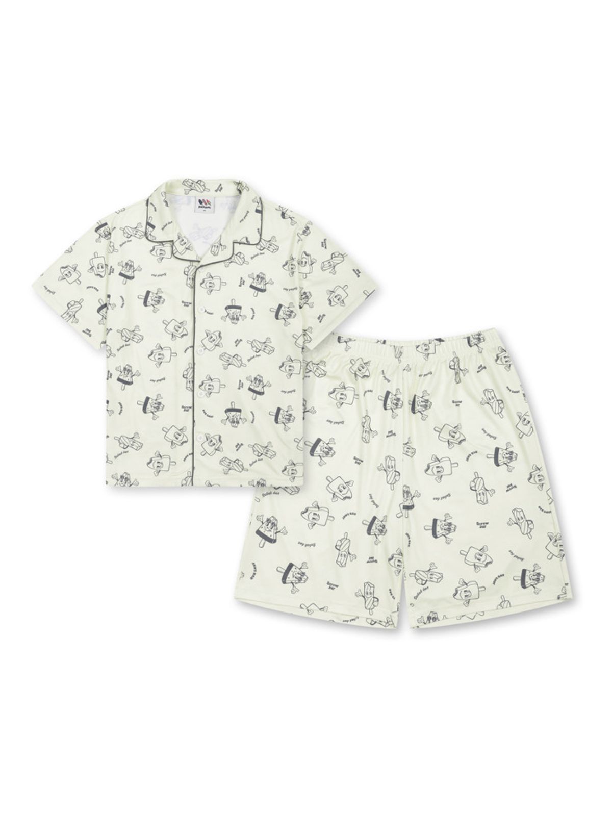 폴햄키즈(POLHAM KIDS) 공용) 5부 반팔 파자마 세트 (죠크박)_PKF3UI3810
