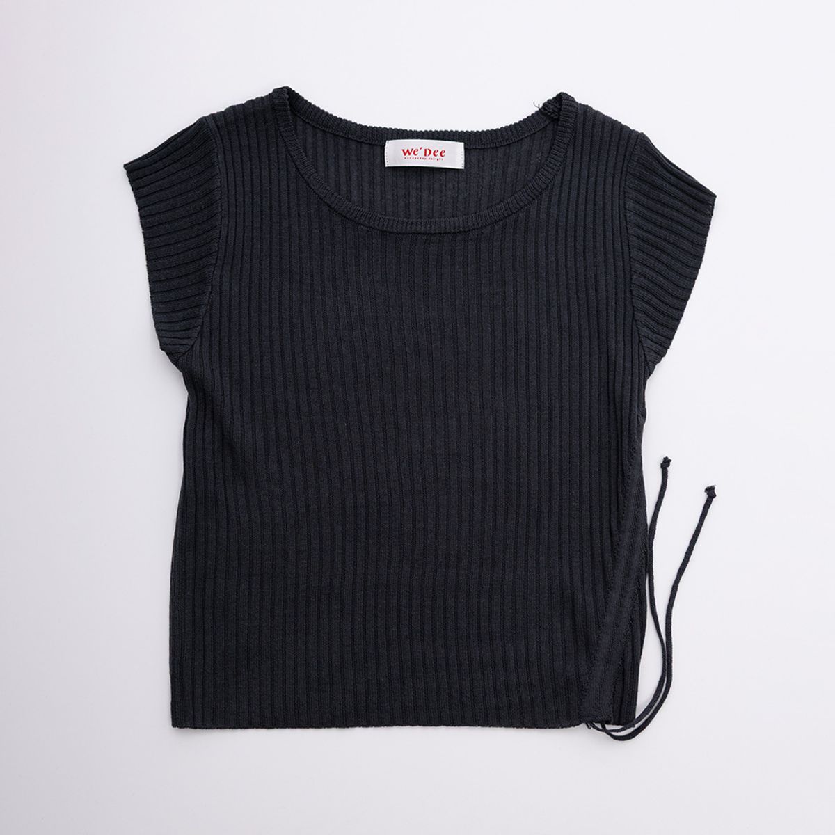 웬스데이딜라잇(WEDNESDAY DELIGHT) WD_Drawstring knit top_2color