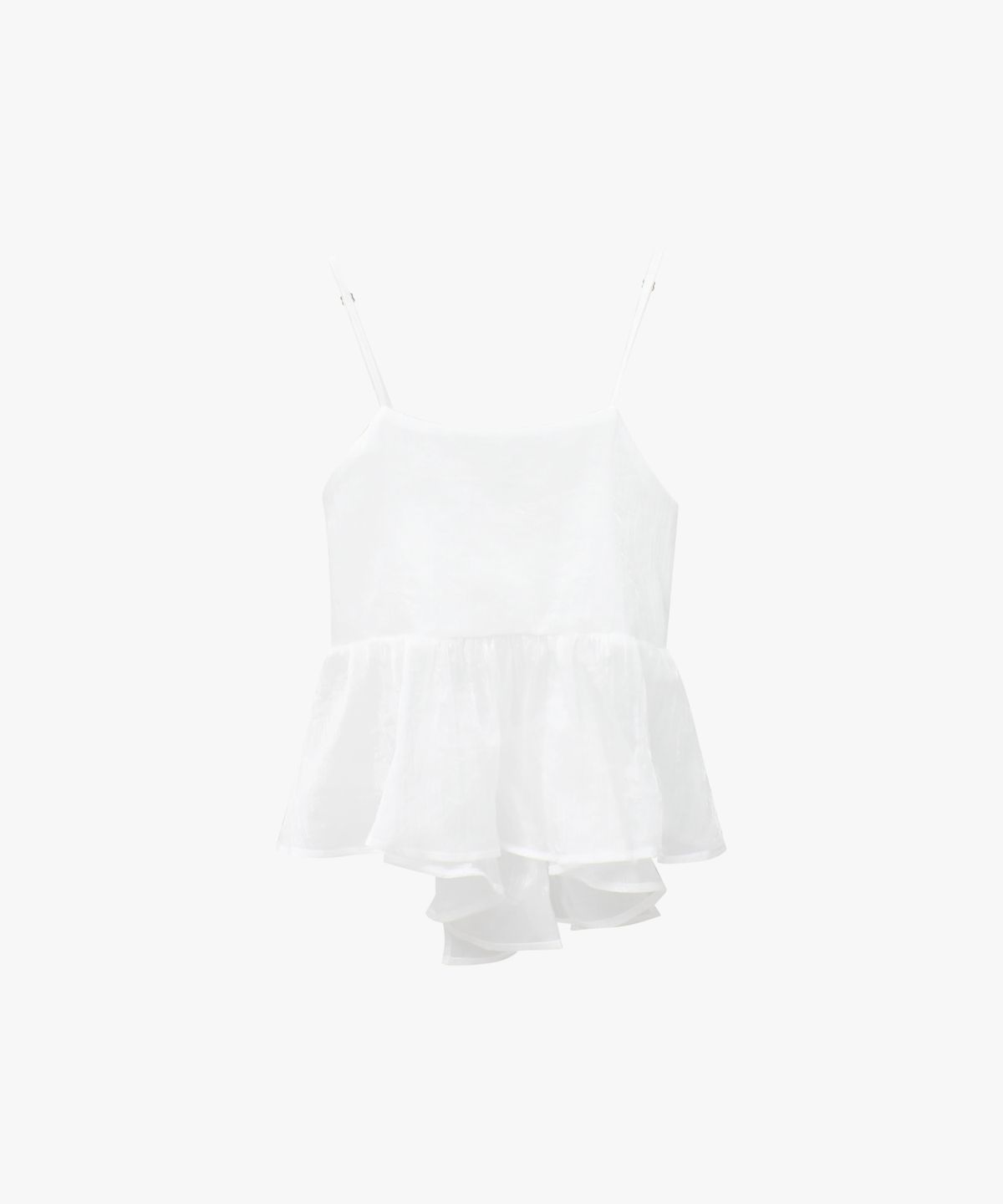 로시로우(LOSSYROW) Sheer Ribbon Bustier White