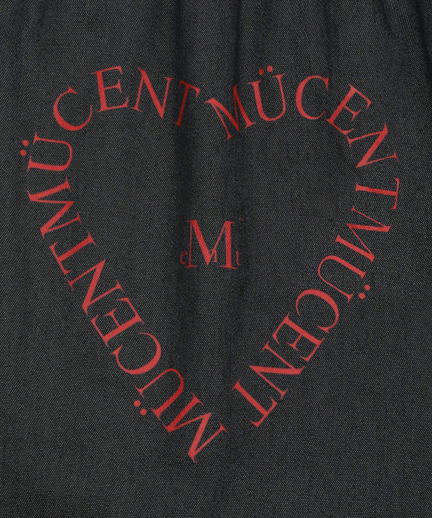 MUSINSA | MUCENT Signature Heart Lettering Back Logo Denim