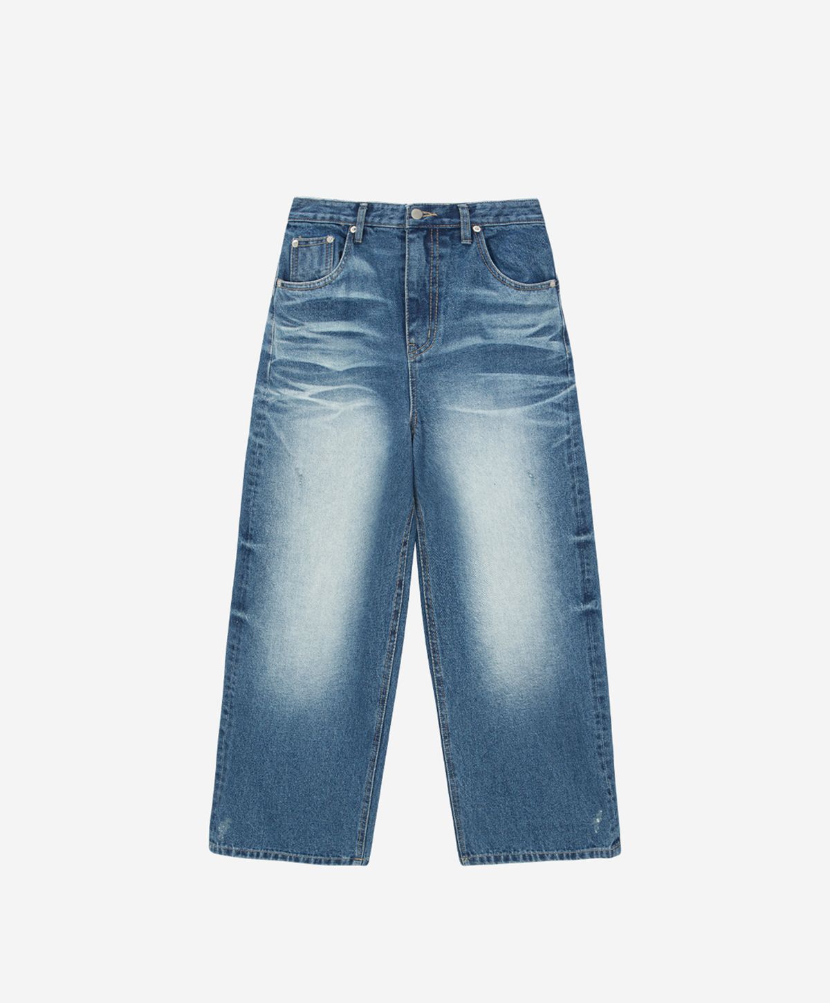 런던파퓸스 아카이브(LONDON PARFUMS ARCHIVE) BACK SAND WASHED CURVED JEANS BLUE