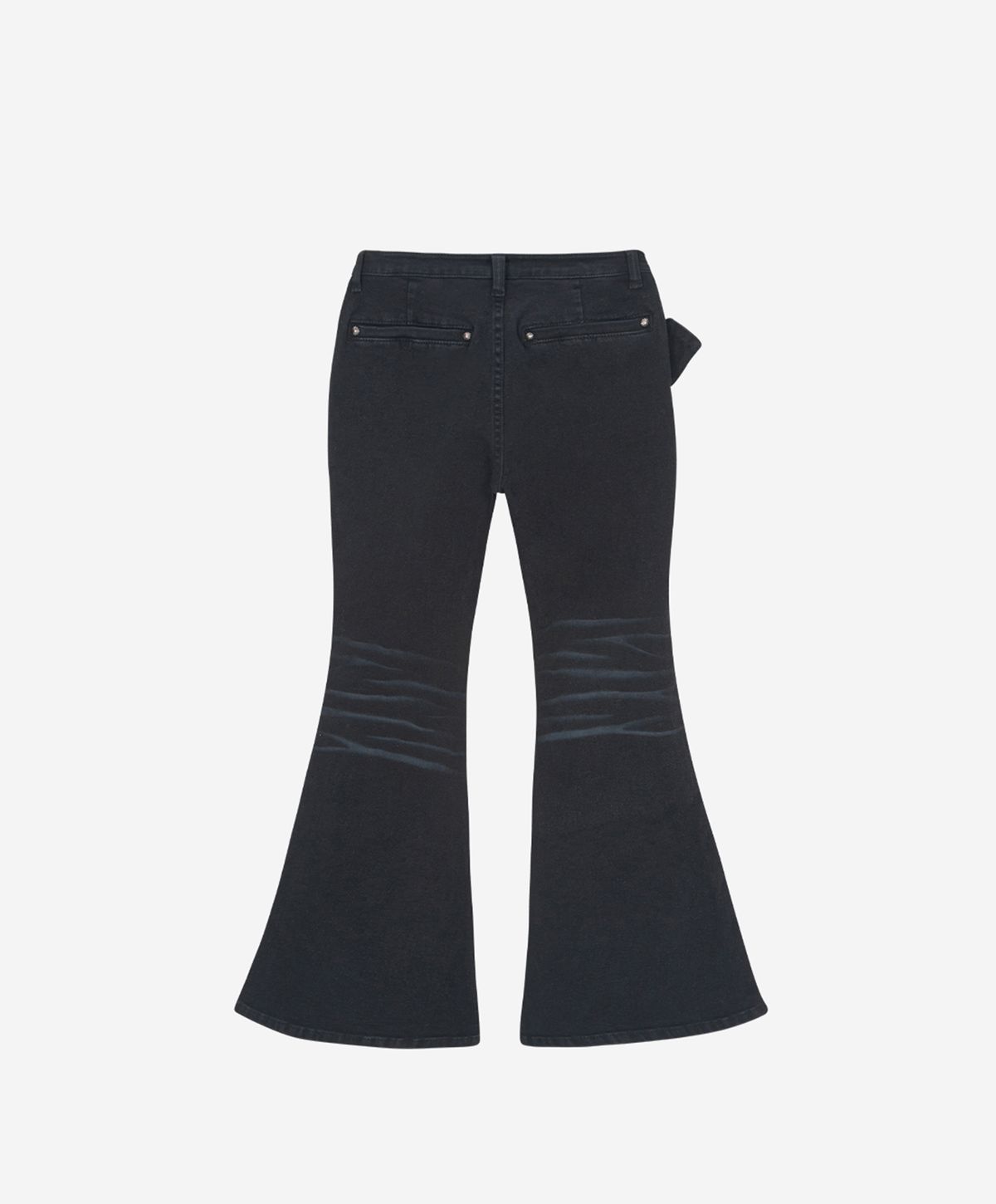 런던파퓸스 아카이브(LONDON PARFUMS ARCHIVE) BIG BUCKLE FLARE JEANS BLACK