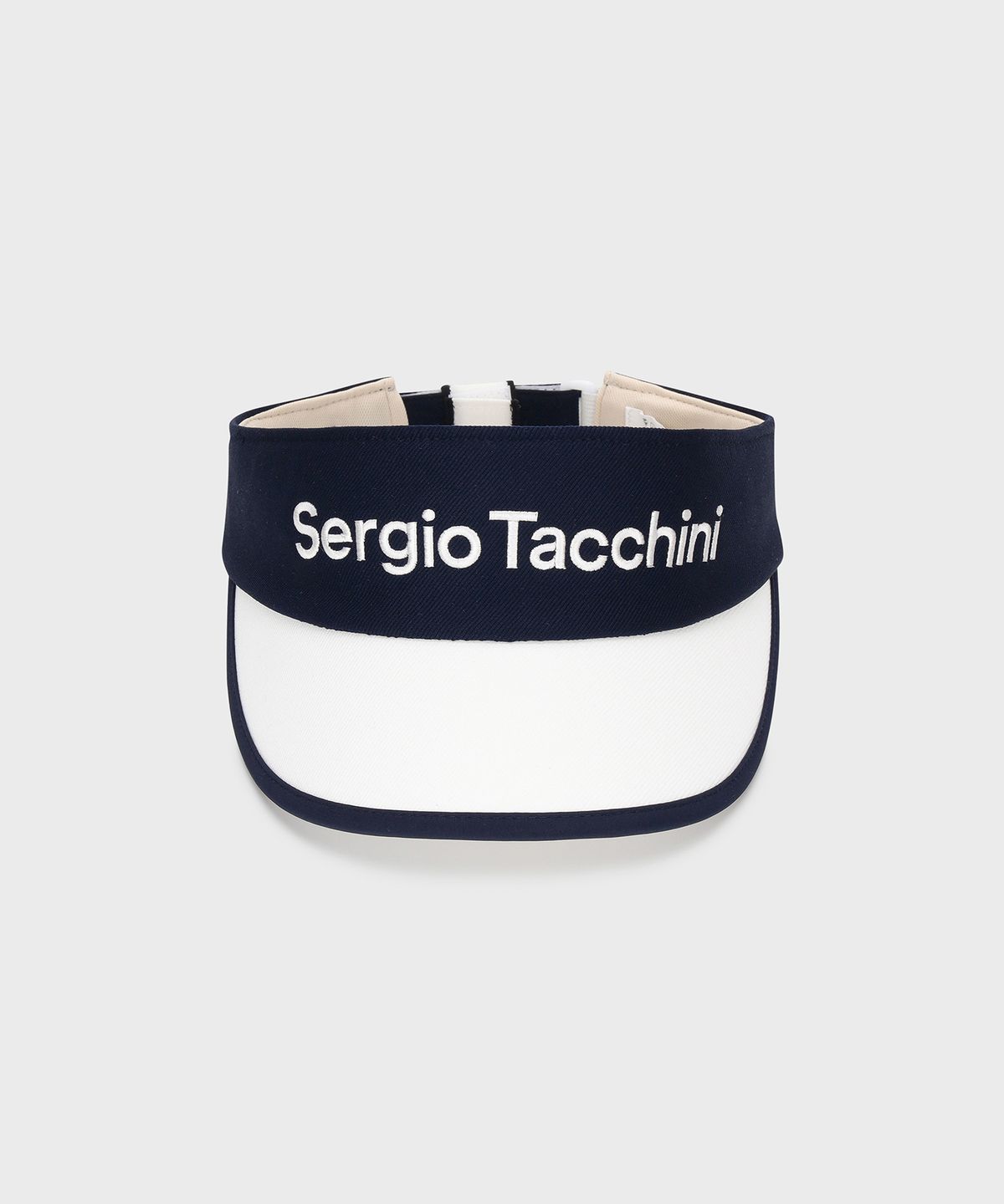 세르지오 타키니(SERGIO TACCHINI) W 리본 포인트 썬바이저 (Navy)