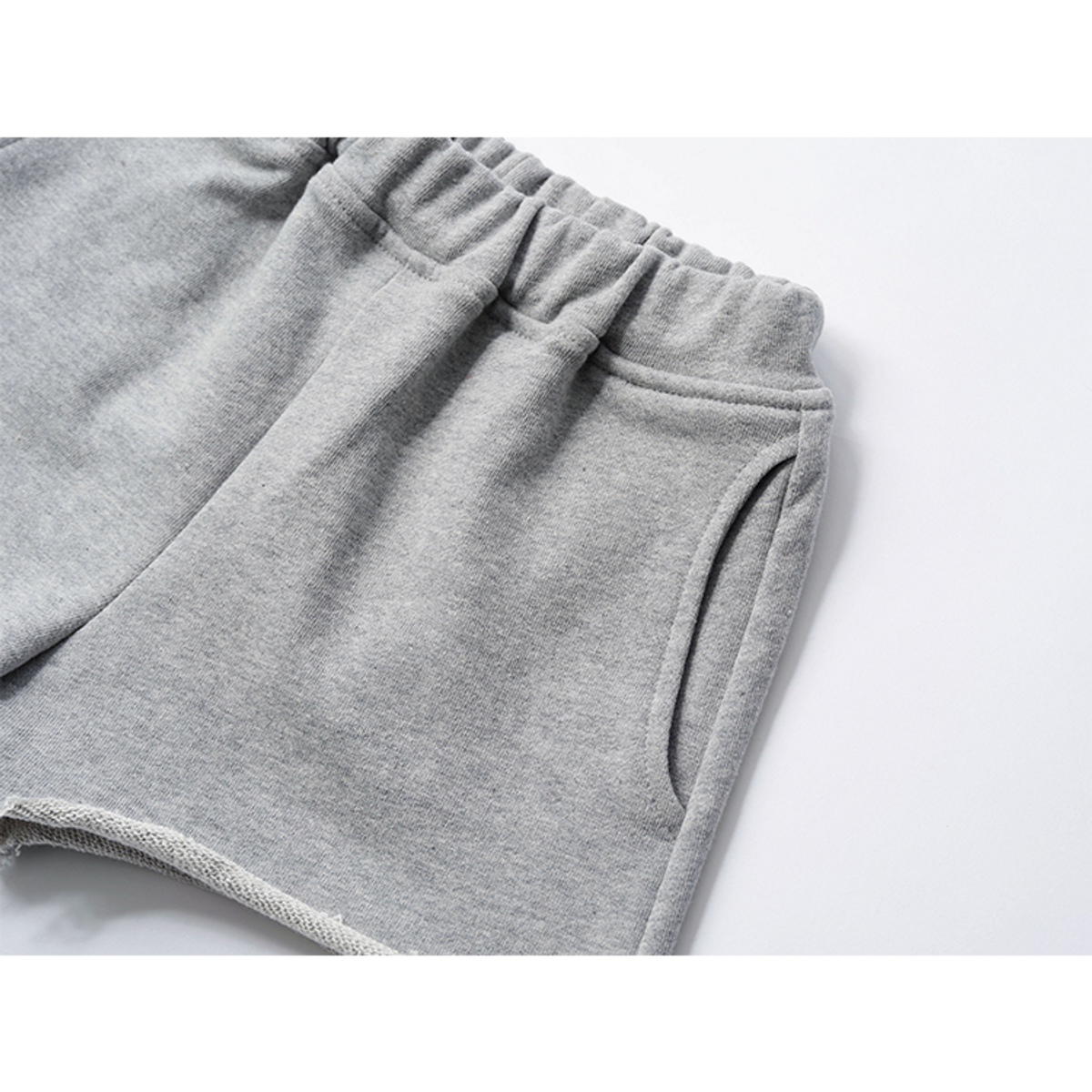 라메종드도도(LA MAISON DE DODO) DODO BASIC Simpler Sweatpants for Girls ( Melange Grey )_ 여아용 여름 반바지