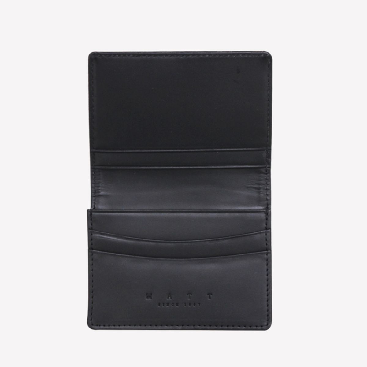 마뜨(MATT) 비즈니스 소가죽 웨이브 명함지갑 블랙