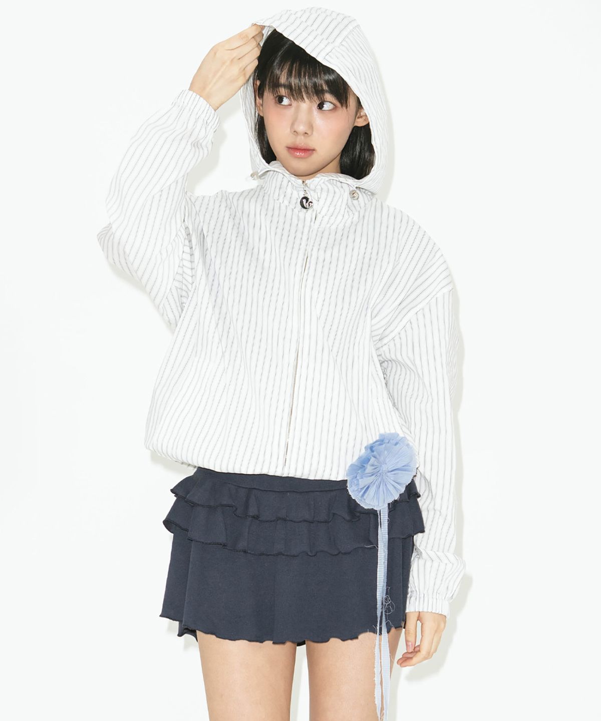 라츠유(LOTSYOU) lotsyou_Fiona Windbreaker Stripe