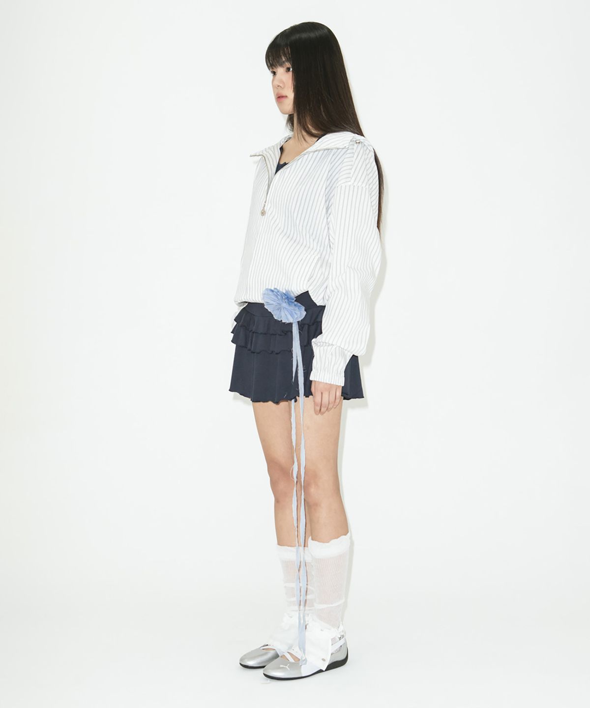 라츠유(LOTSYOU) lotsyou_Fiona Windbreaker Stripe