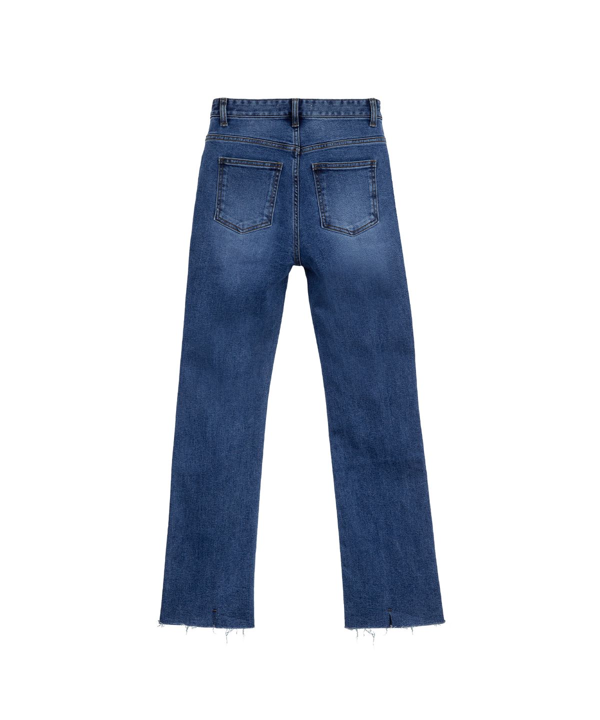 라츠유(LOTSYOU) lotsyou_Back Slit Slim Straight Denim