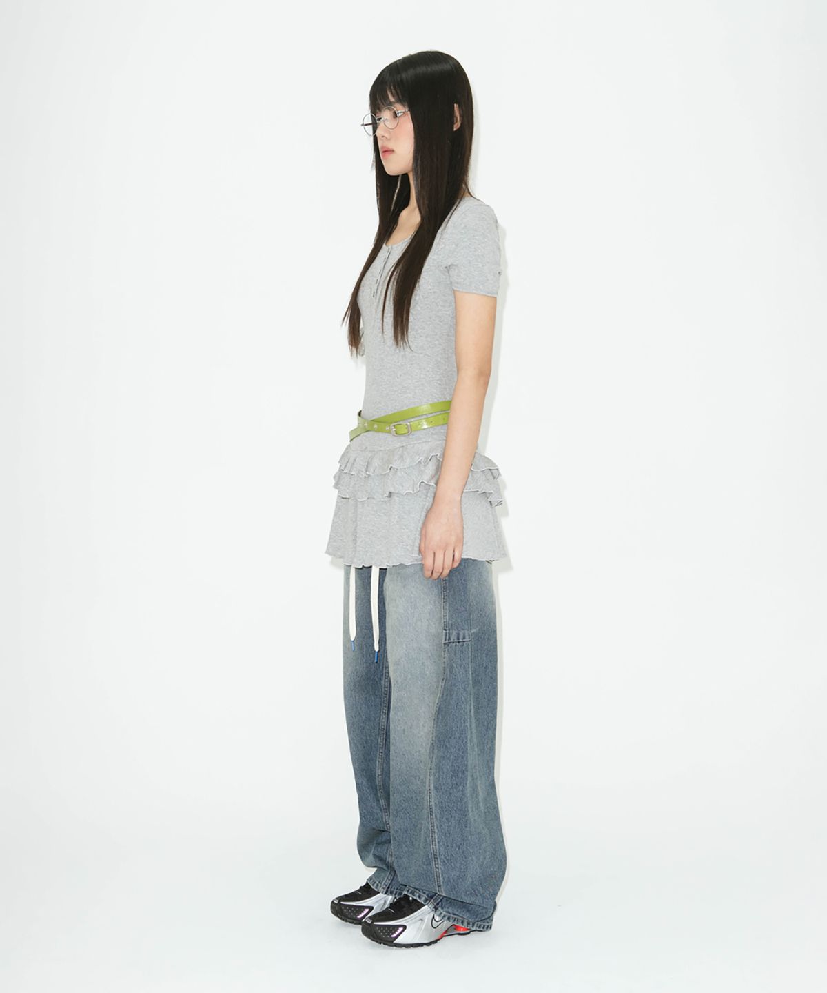 라츠유(LOTSYOU) lotsyou_Seren Snap Belt Green