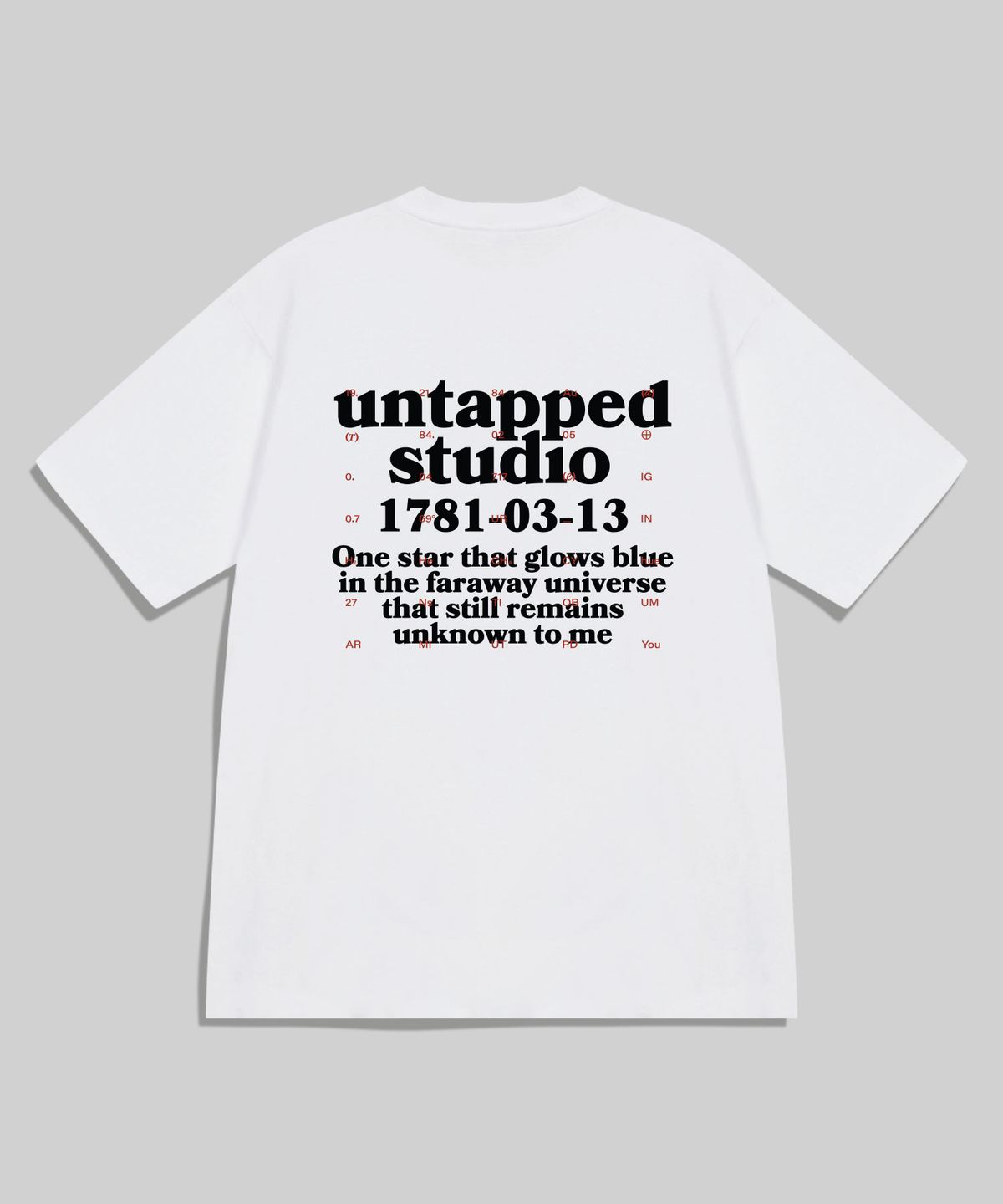 언탭트 스튜디오(UNTAPPED STUDIO) Glows Star 오버핏 반팔 티셔츠 6COLOR