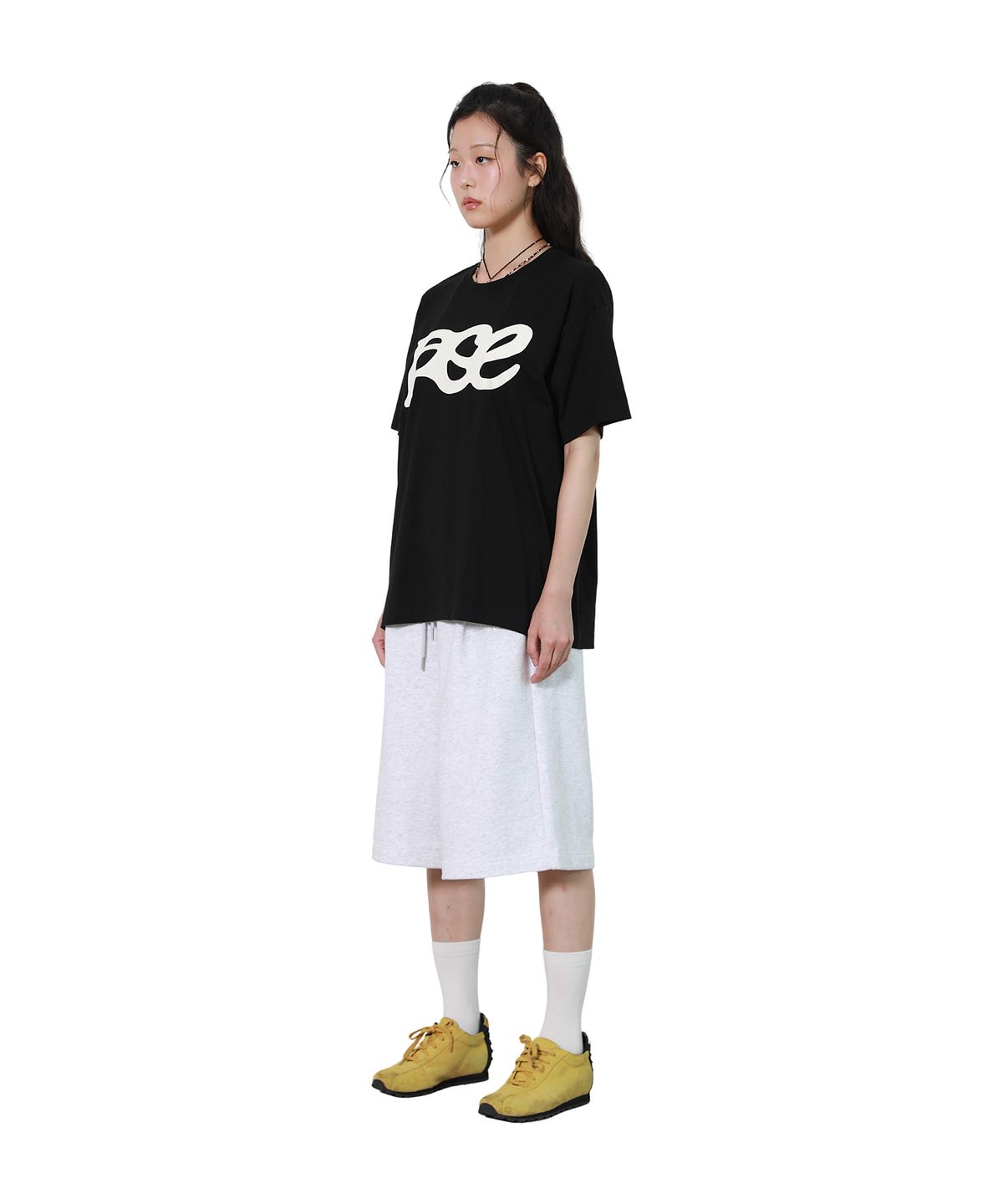 피스메이커(PIECE MAKER) PCE WAVE BIG LOGO TEE (BLACK)