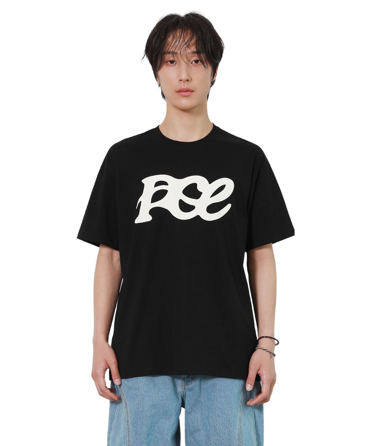 피스메이커(PIECE MAKER) PCE WAVE BIG LOGO TEE (BLACK)