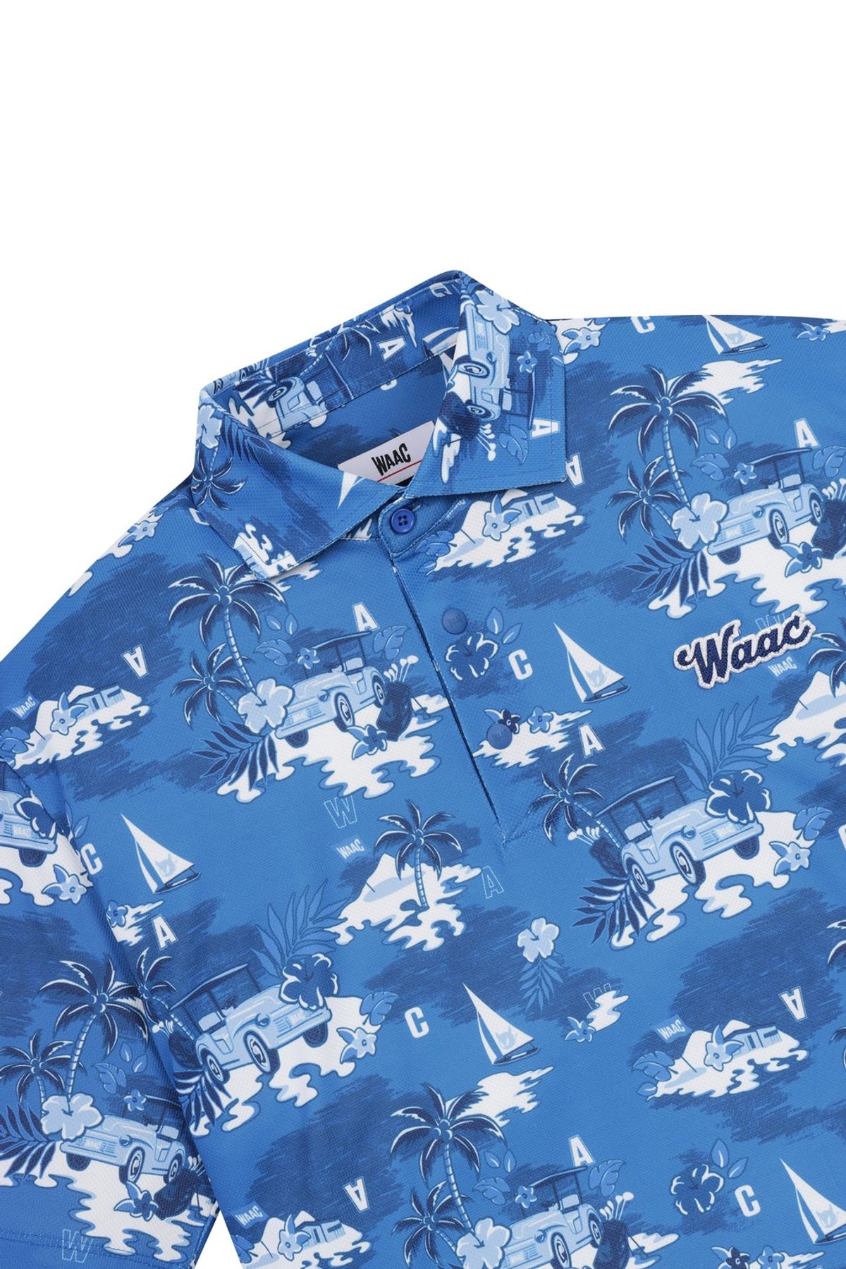 왁(WAAC) Men Patterned SS Polo_WMTCM25301NYX