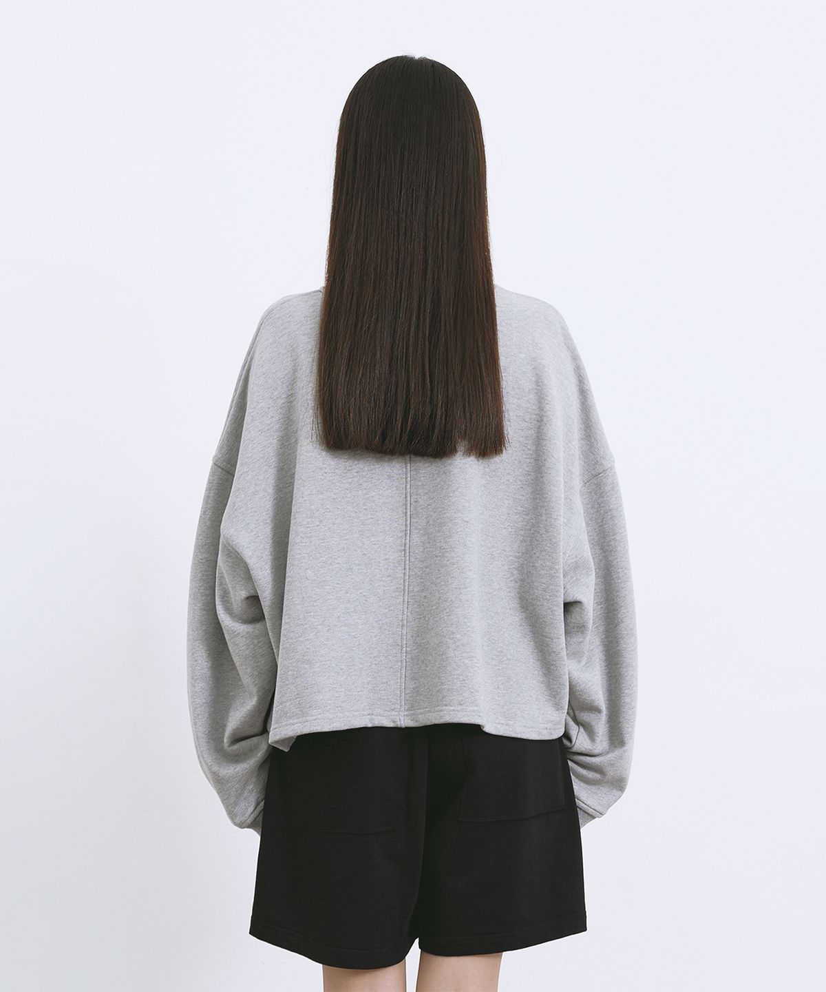 모노포비아(MONOPHOBIA) SINGLE COTTON SWEATSHIRT GREY 싱글 코튼 맨투맨 그레이