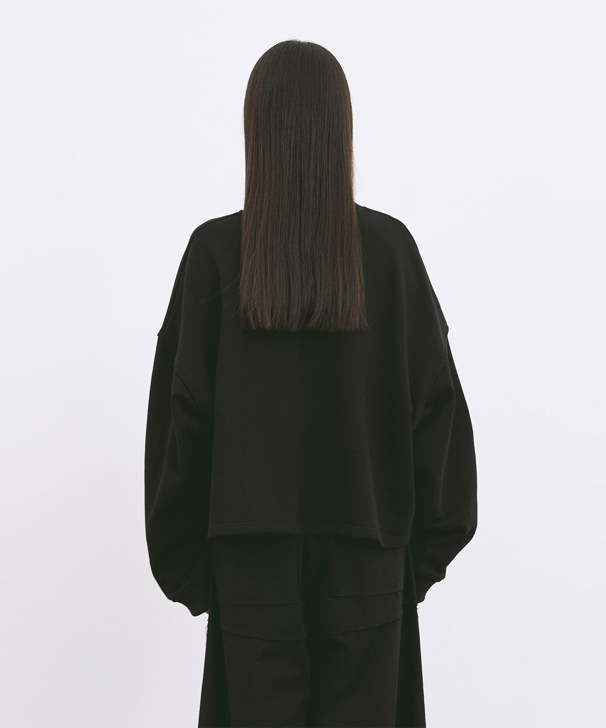 모노포비아(MONOPHOBIA) SINGLE COTTON SWEATSHIRT BLACK 싱글 코튼 맨투맨 블랙
