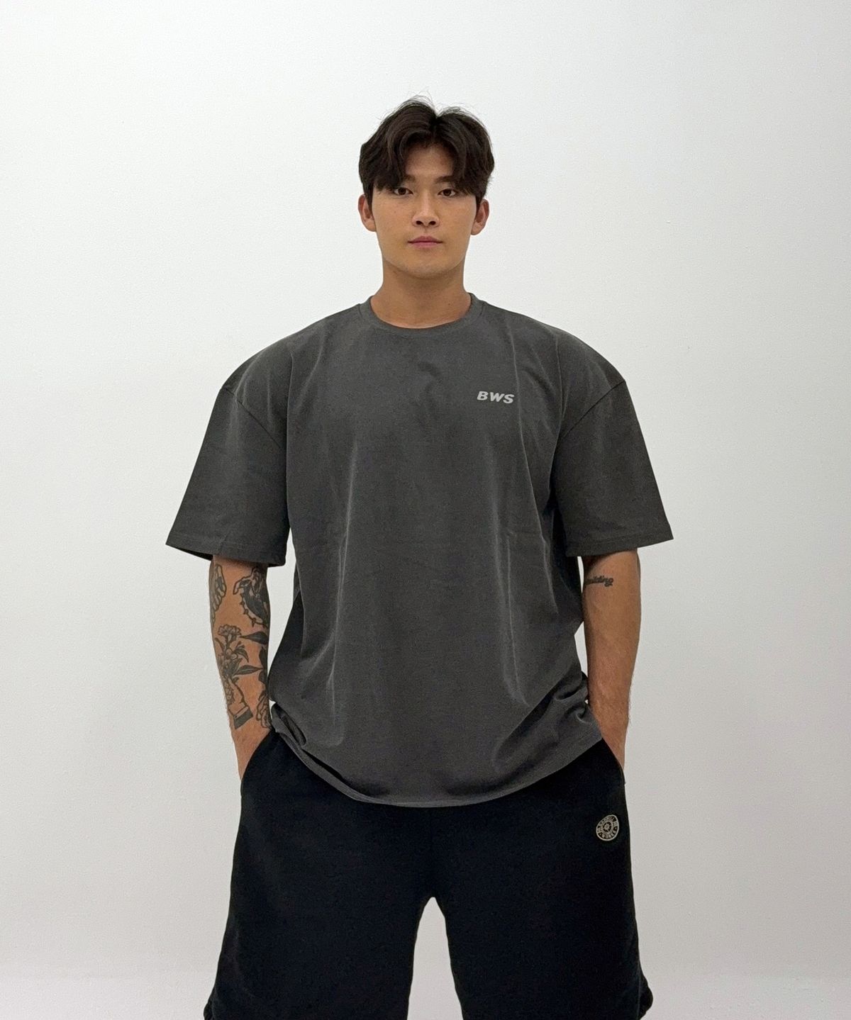 바벨웍스(BARBELLWORKS) 헤비웨이트 코튼 피그먼트 오버핏