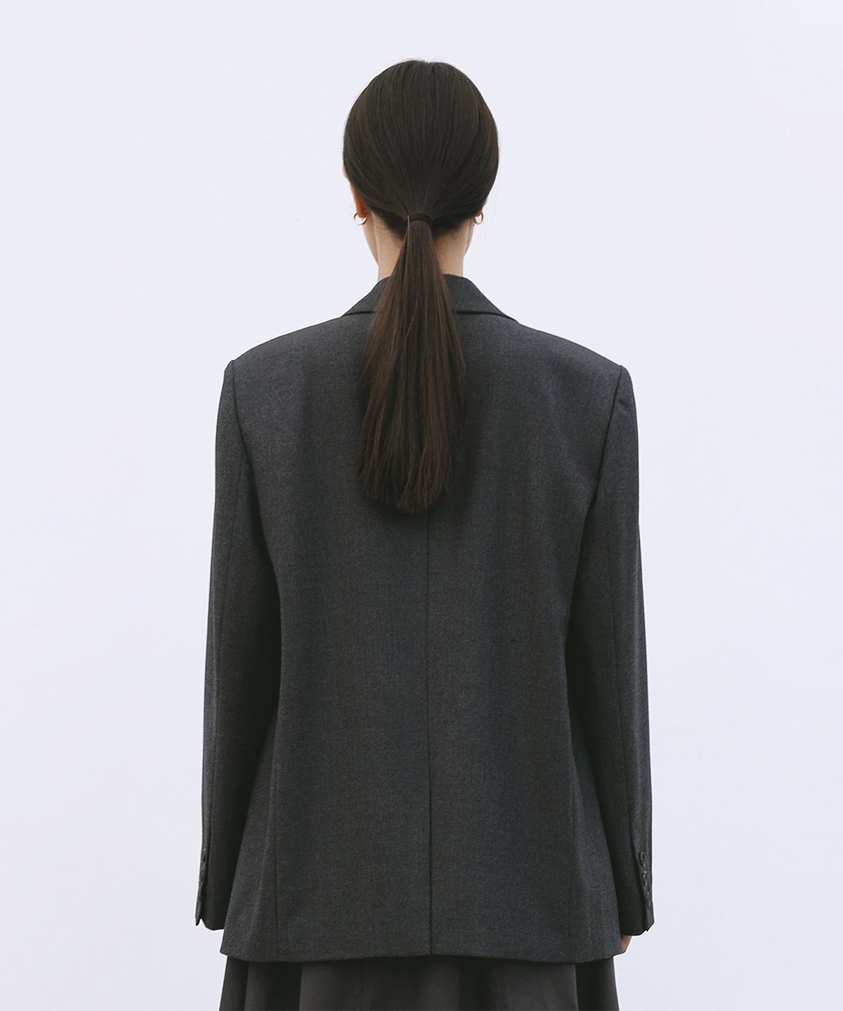 모노포비아(MONOPHOBIA) OVERSIZED WOOL SINGLE JACKET GREY 울 싱글 자켓 그레이