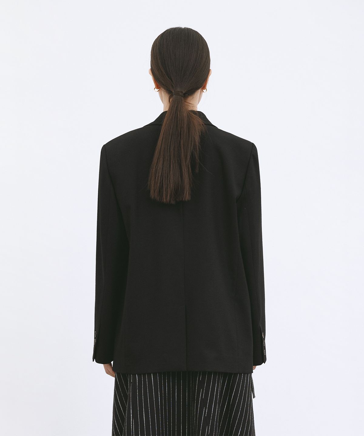 모노포비아(MONOPHOBIA) OVERSIZED WOOL SINGLE JACKET BLACK 울 싱글 자켓 블랙