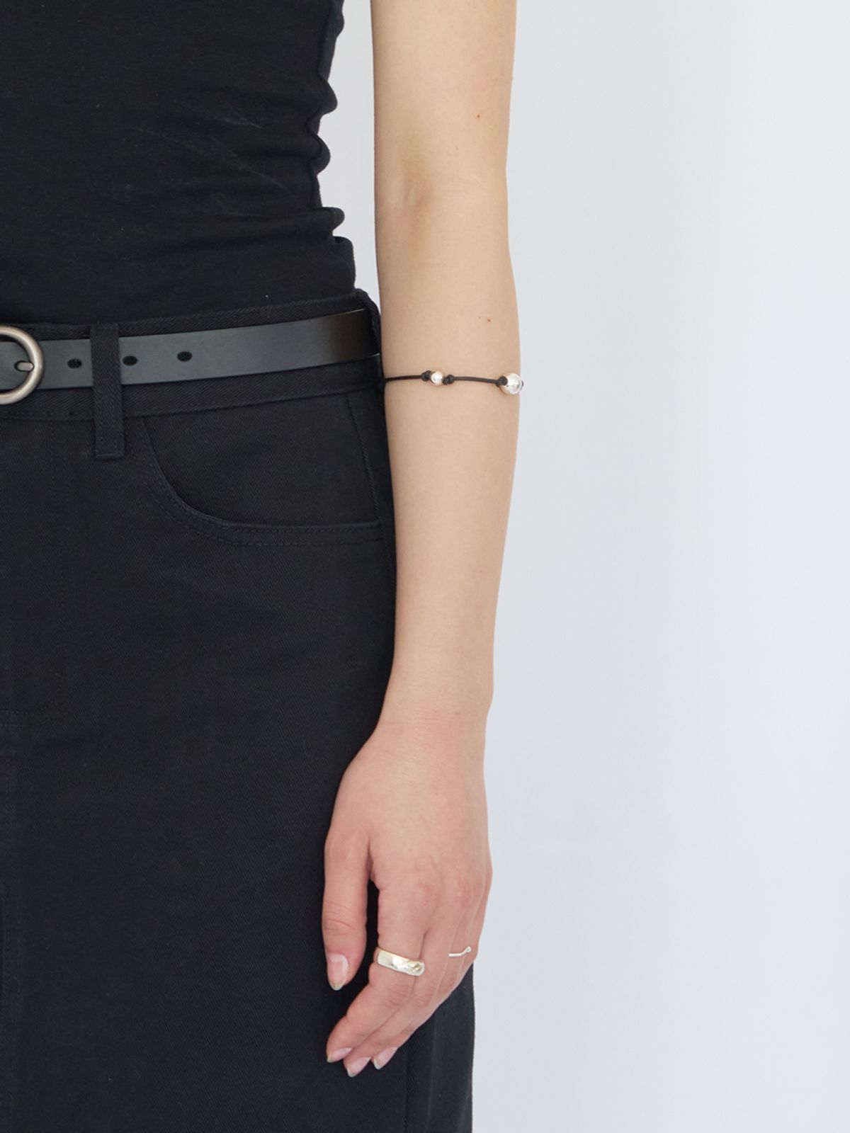 스틸 인스턴트(STILL INSTANT) Bubble Flow Leather Bracelet