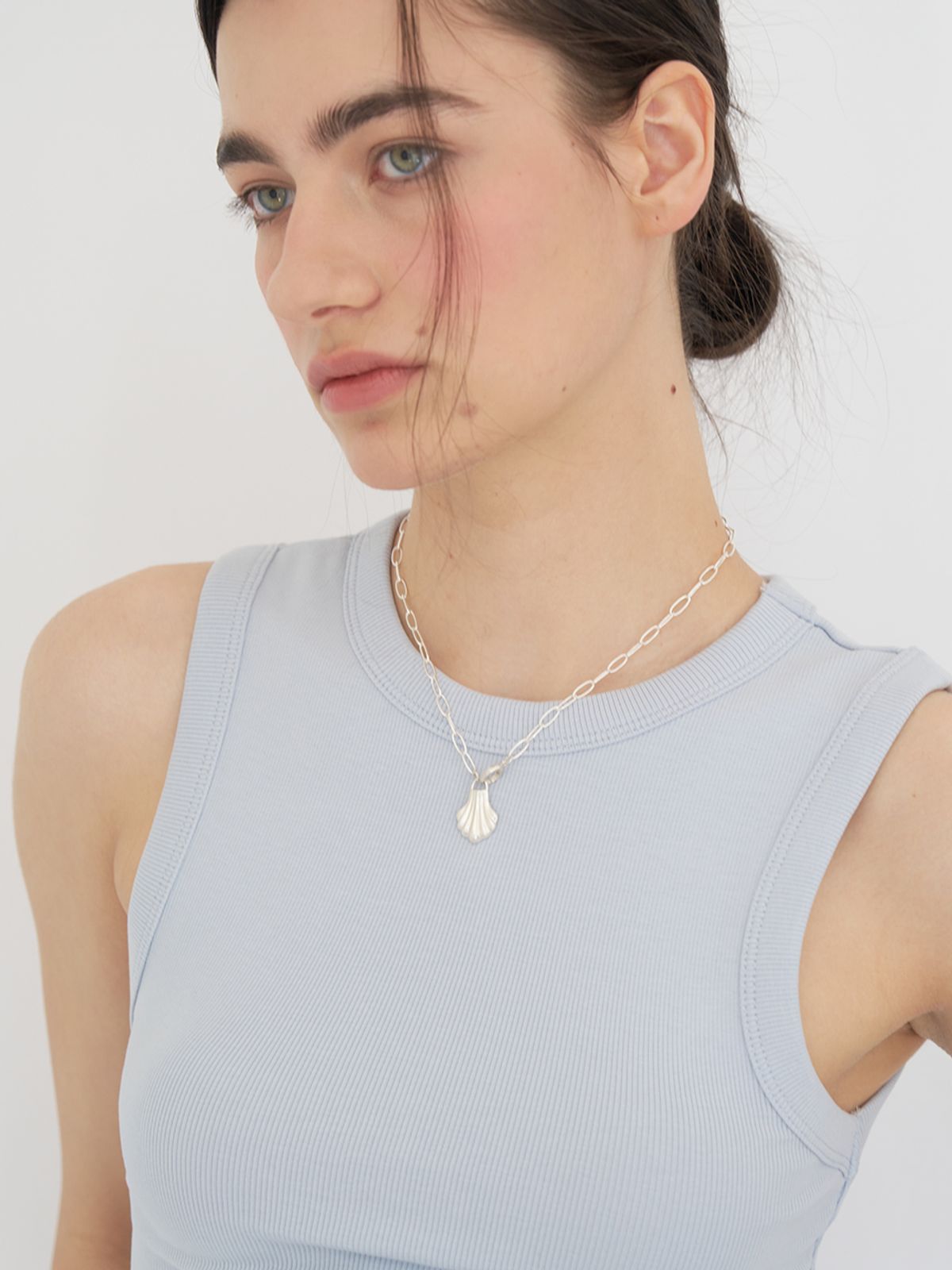 스틸 인스턴트(STILL INSTANT) Shell Bloom Chain Necklace