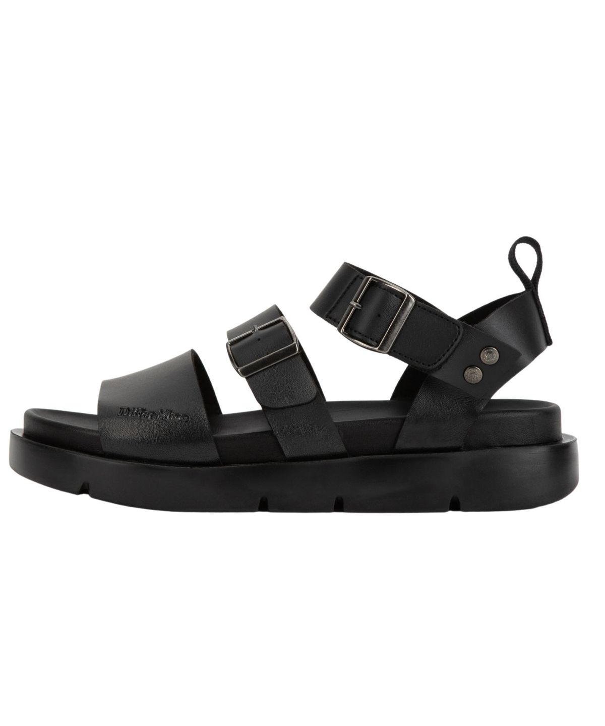 디퍼슈(DIFFERSHOE) 루세르 스트랩 레더 샌들 5CM