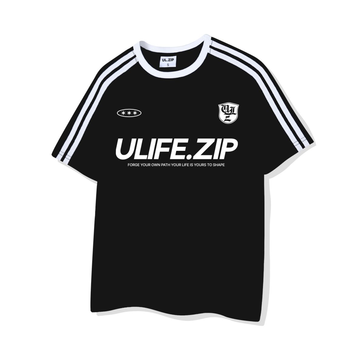 유라이프지(ULIFEZIP) [2PACK] 1995 네임아치 오버핏 트랙 반팔티 4 Color [ULZE_9002]