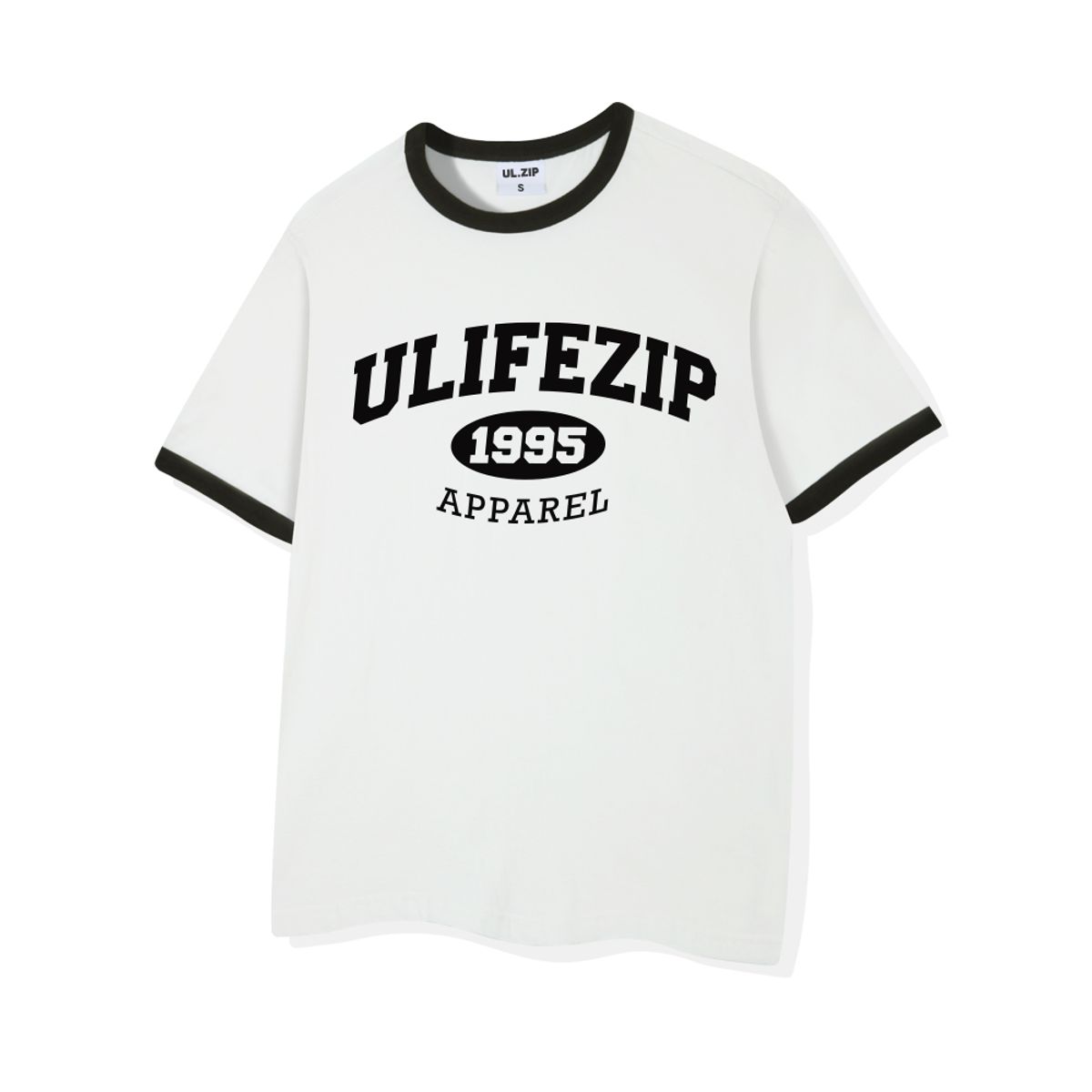 유라이프지(ULIFEZIP) [2PACK] 1995네임아치 오버핏 링거 반팔티 4 Color [ULZE_9003]